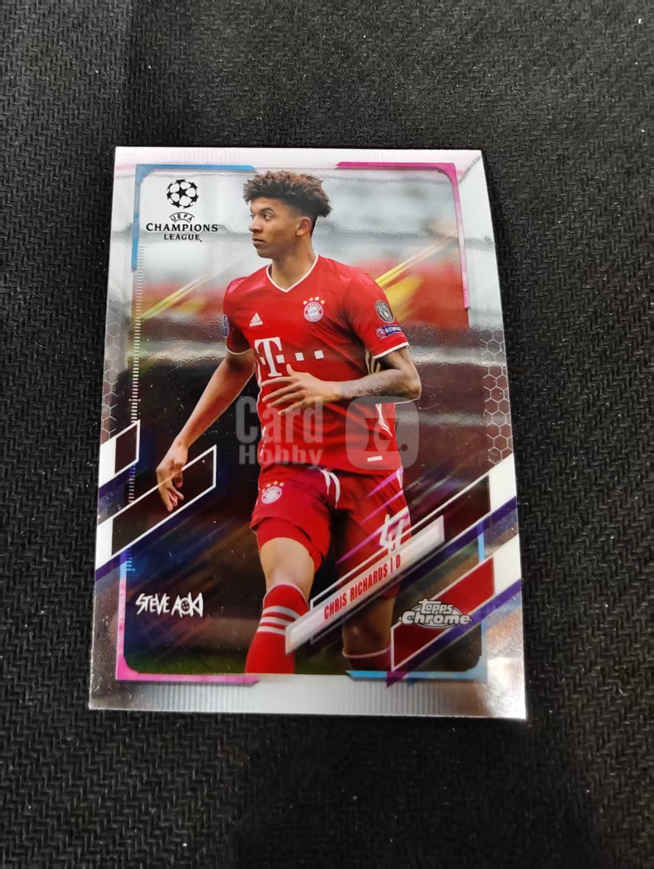 【可合并，不累计】2021 Topps Chrome Chris Richards 欧冠 拜仁慕尼黑 克里斯理查德斯 划痕 边角瑕疵潮 @22