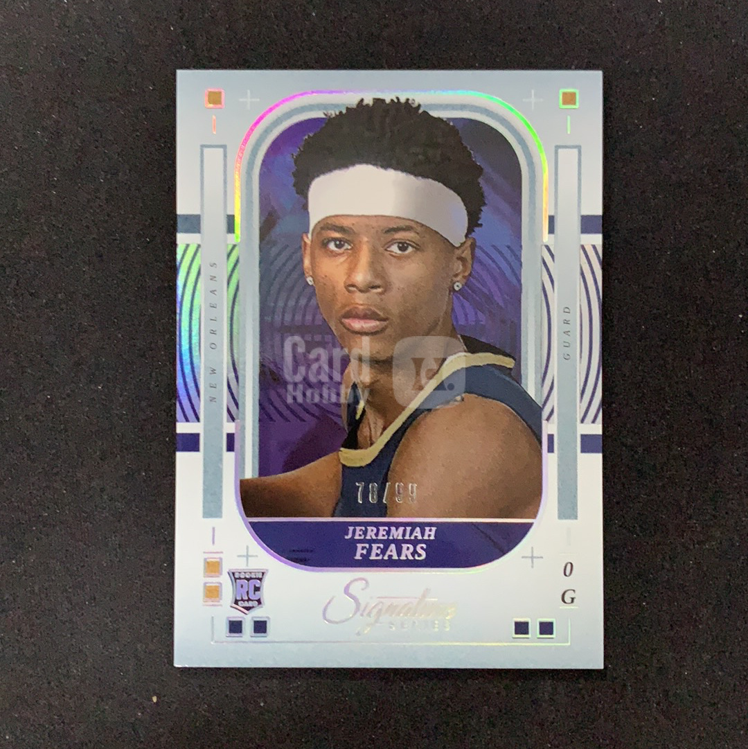 2025-26 Panini Signature Series Jeremiah Fears RC 【SC拍卖】新秀 费尔斯 78/99编 收藏必备(KBMO)