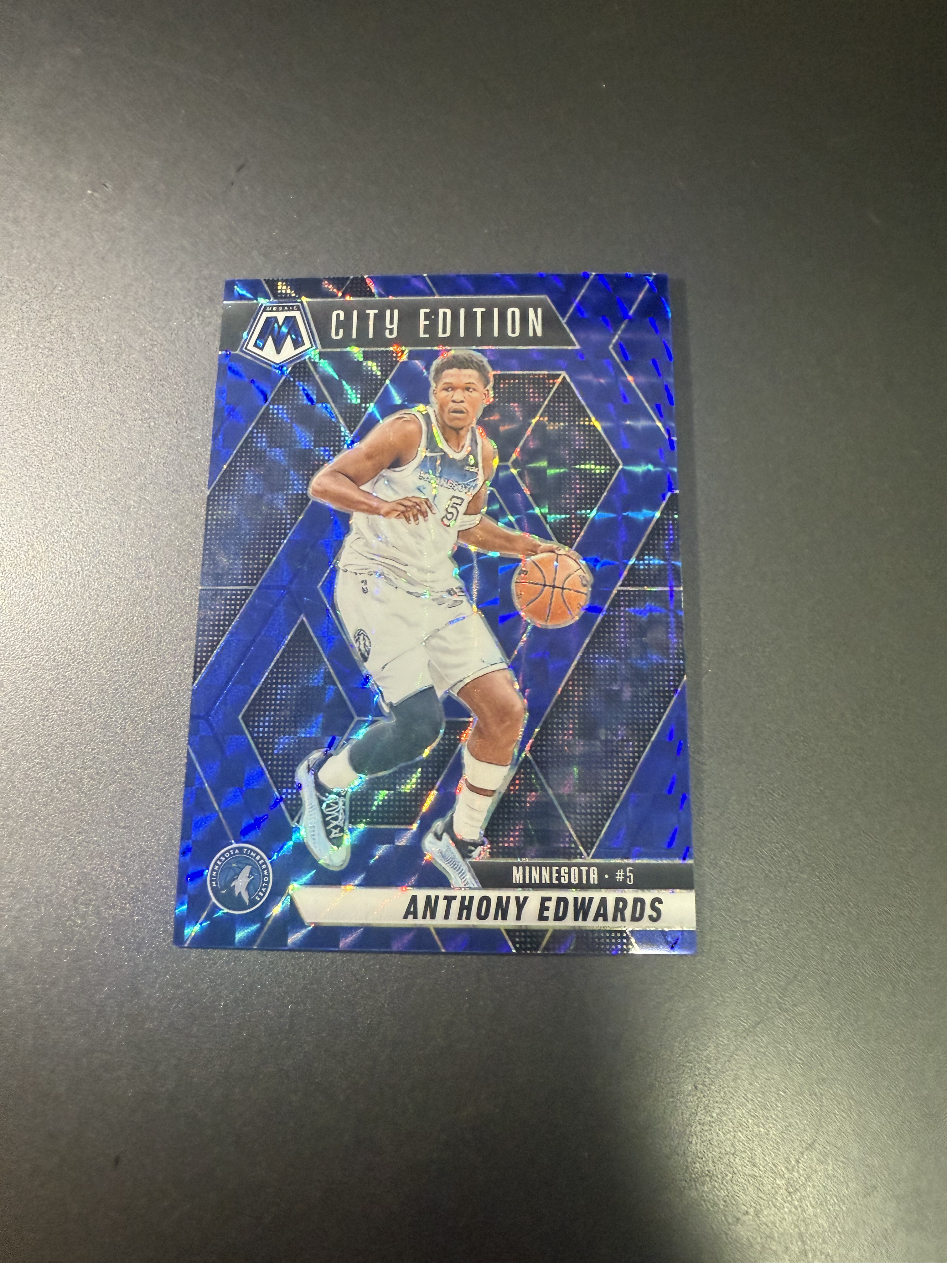 2024-25 Panini Mosaic Anthony Edwards 安东尼 爱德华兹/华子 马赛克 蓝折 199编 T