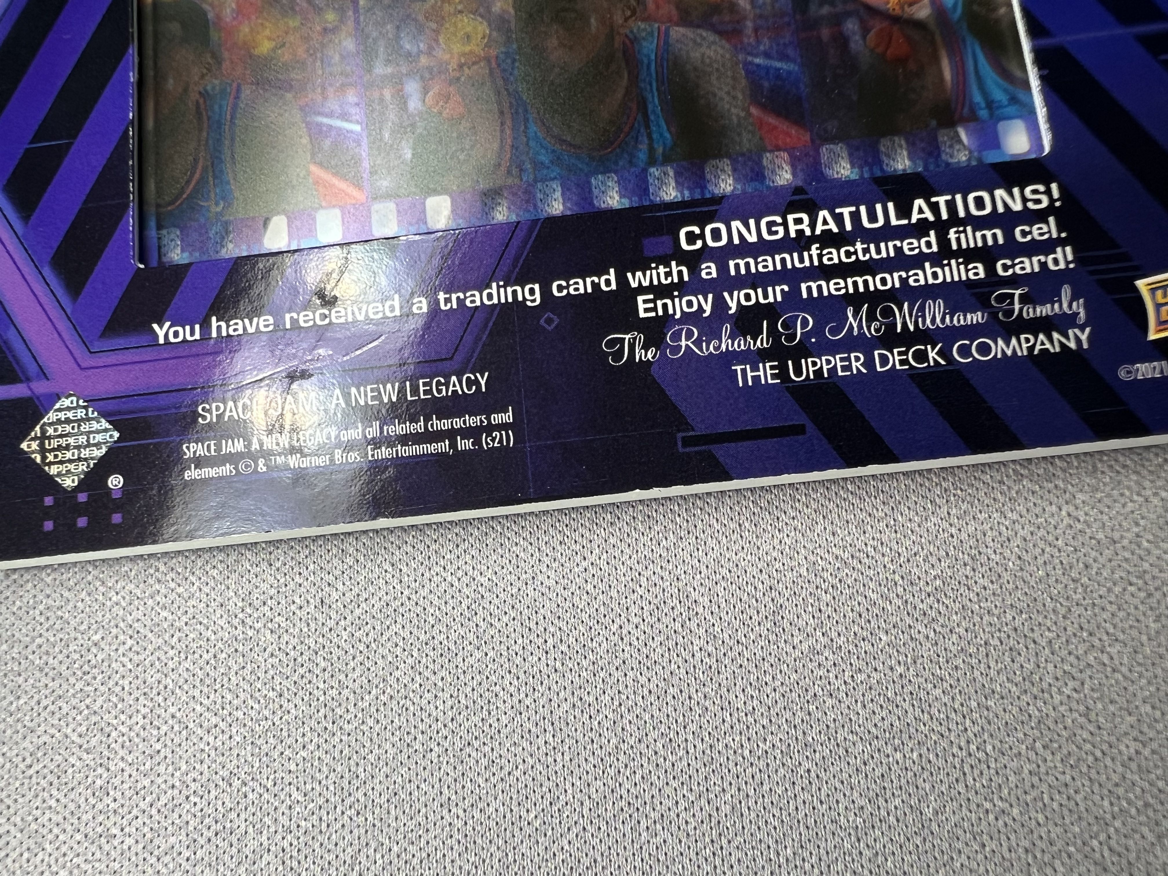 2021 Upper Deck Space Jam Tweety 【卡域代卖】空中大灌篮 New Legacy Film Cels 胶片卡 华纳明星 崔弟 微瑕如图 (阿里)