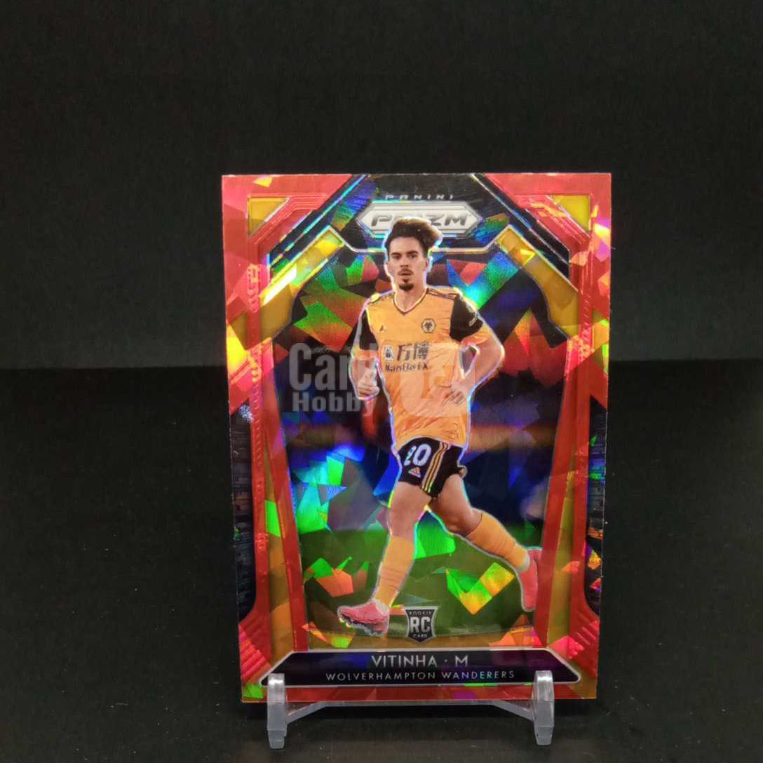 【DC拍卖】6.05 2022 Panini英超Prizm 维蒂尼亚 Vitinha 狼队RC新秀红碎冰折射球星卡