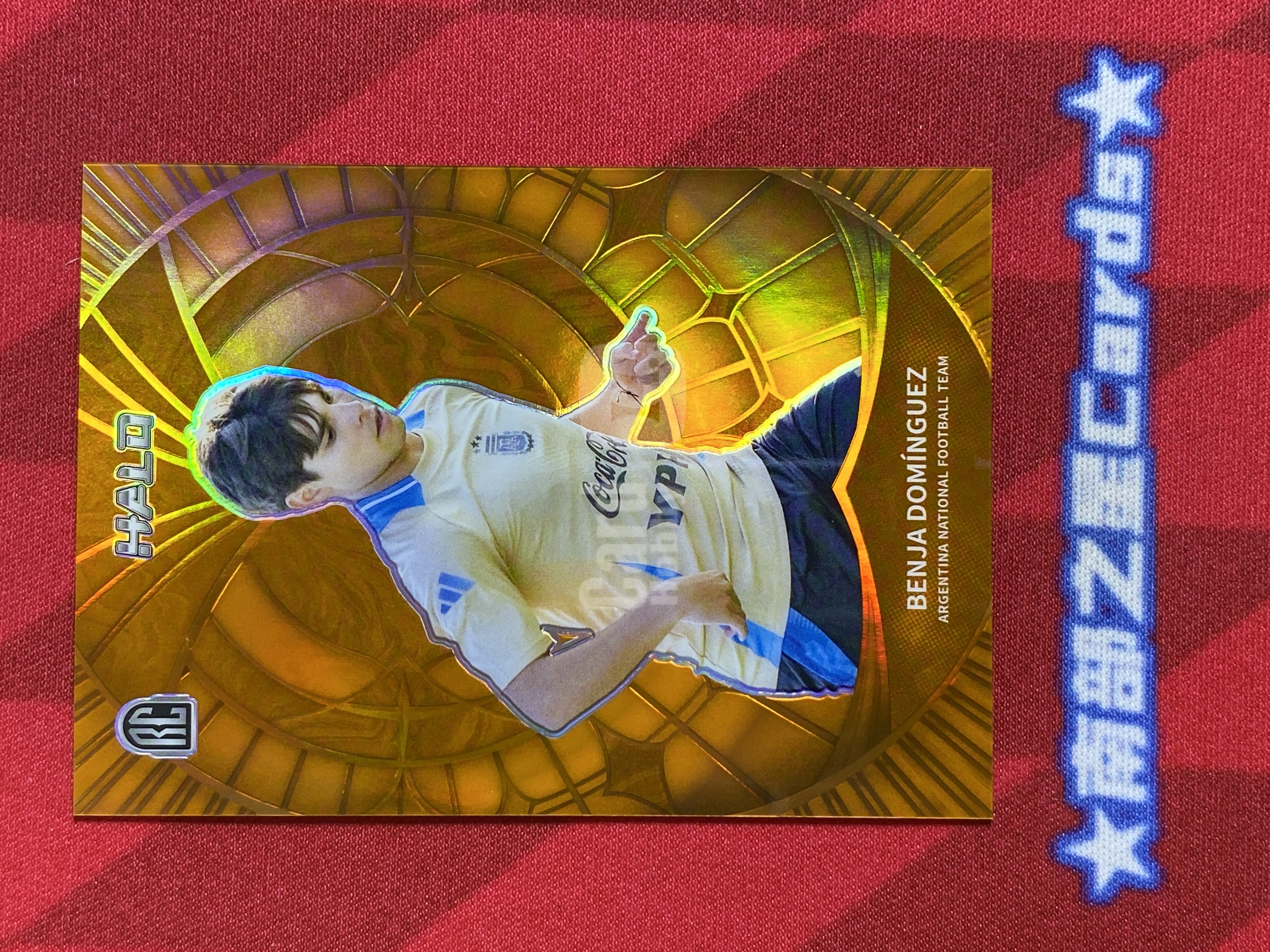 2025 Herock Halo Benja Domínguez RC 新秀 本哈 多明格斯 阿根廷 河床一线队 5/49编 Base 橙折 闹翻天 阿根廷队盒 瑕疵如图【南部之星】kyx