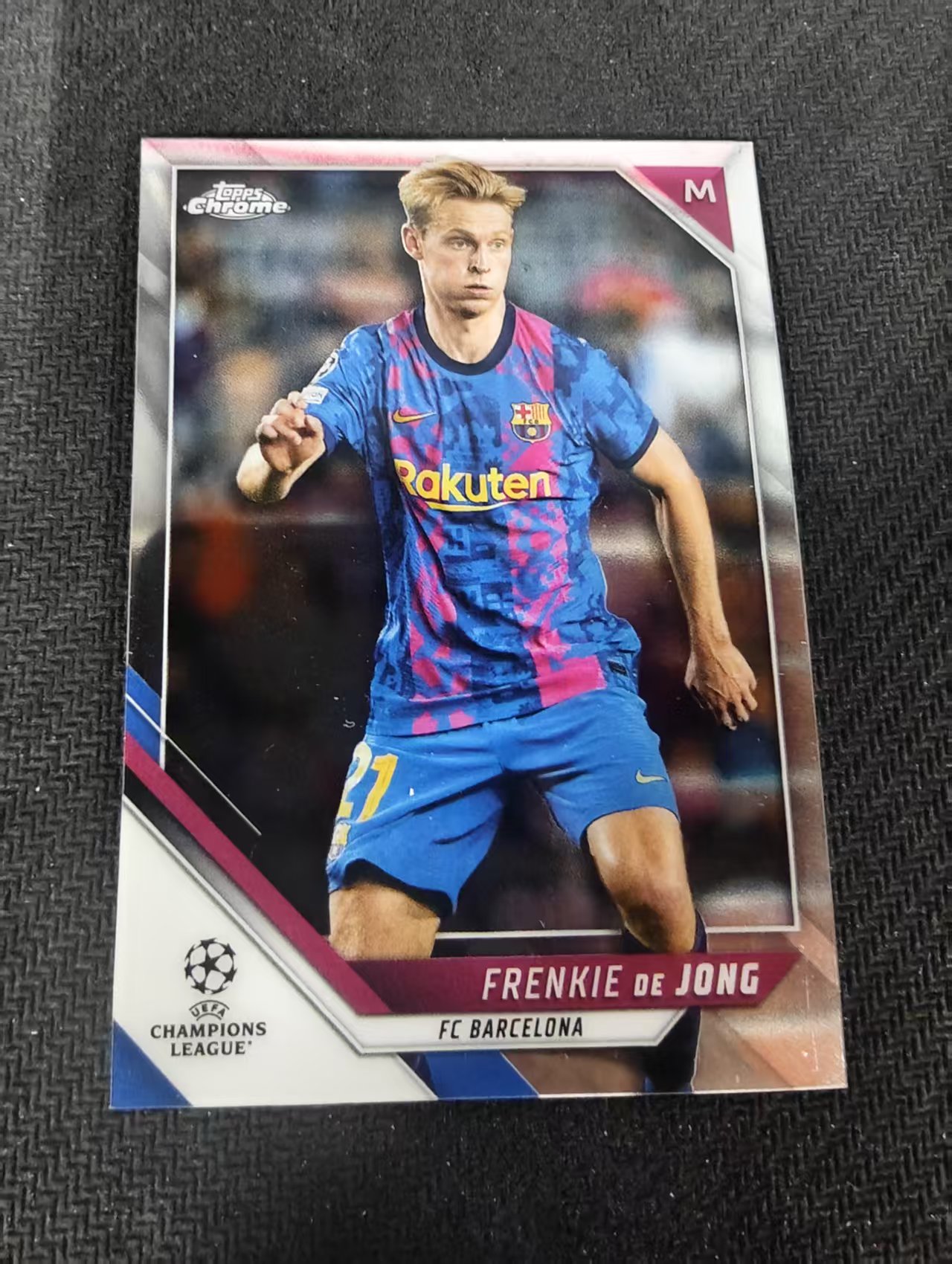 【可合并,不累计】2022 topps chrome Frenkie De Jong 荷兰 巴萨 弗朗基 德容 欧冠 不保卡品 介意勿拍 #93