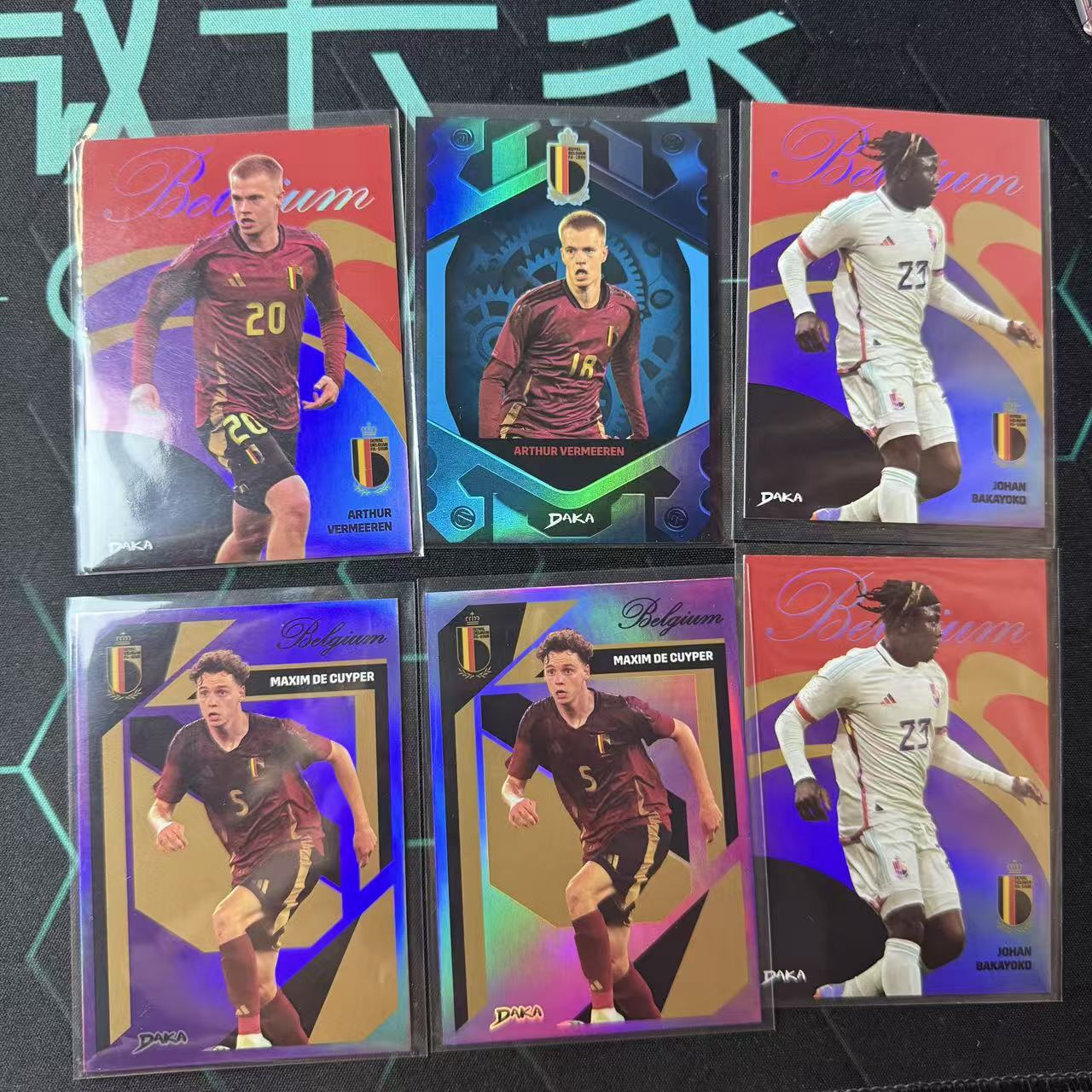 2025 DAKA 比利时队盒 多球员 【阿福代卖】德库佩尔 巴卡约科 维尔梅伦 149编 199编 6张lot 收藏必备(等风A)