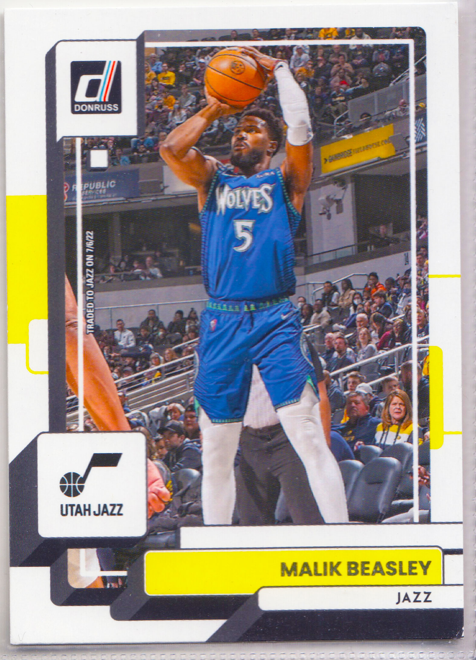【ABC1 Card Market】2022-23 Panini Donruss Malik Beasley 马利克 比斯利 Utah Jazz 犹他爵士 Base Set 基础卡 #193 DS12972