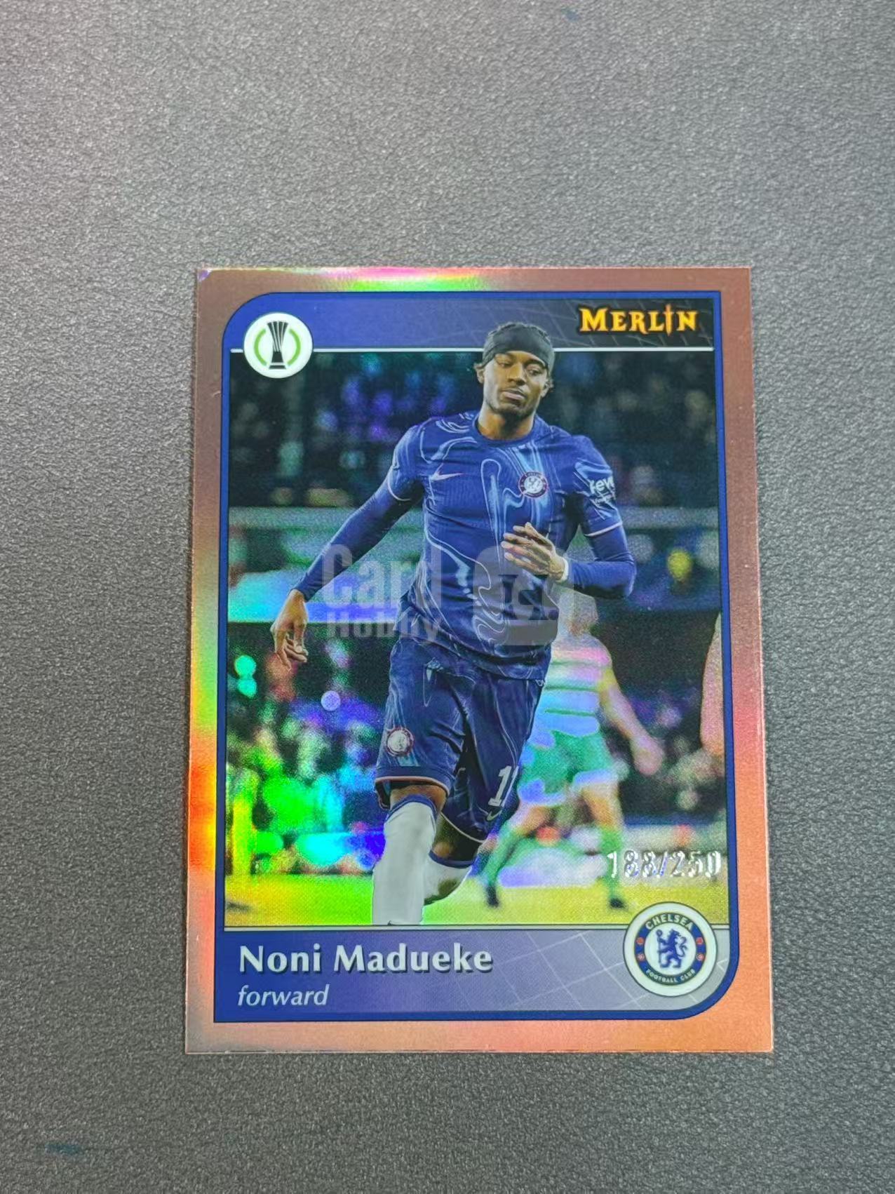 2025 Topps Merlin Noni Madueke 马杜埃凯 切尔西 欧协联 梅林 铜折 250编 收藏必备