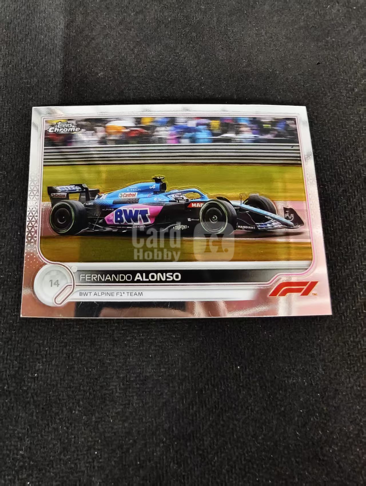 2022 Topps F1 Chrome Fernando Alonso 阿隆索 头哥 阿斯顿马丁 划痕 边角瑕疵 #115