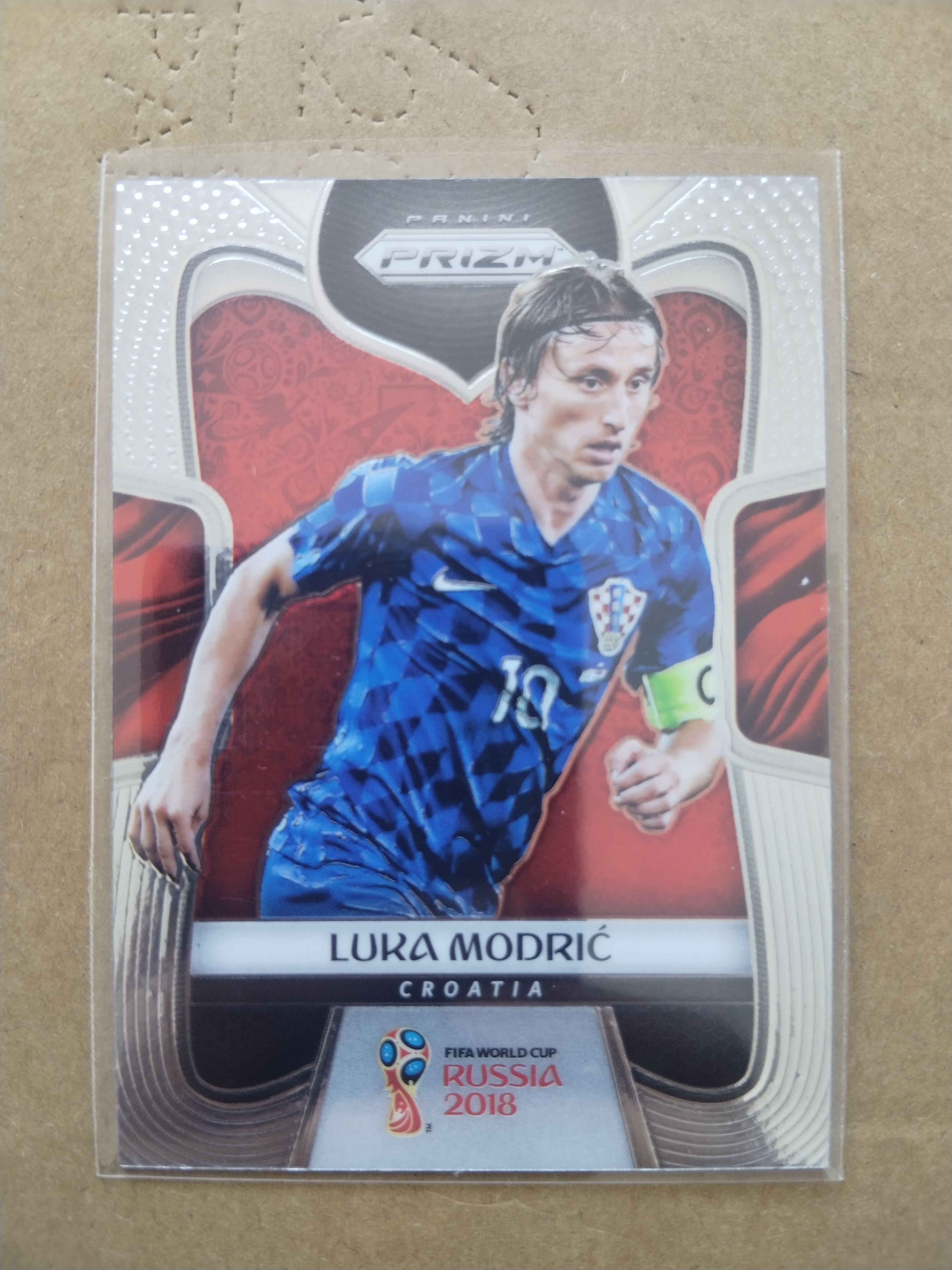 (竞拍前先阅读描述)PANINI帕尼尼 2018俄罗斯世界杯PRIZM 普卡base 克罗地亚 莫德里奇 第5张凑套必备 品相如图