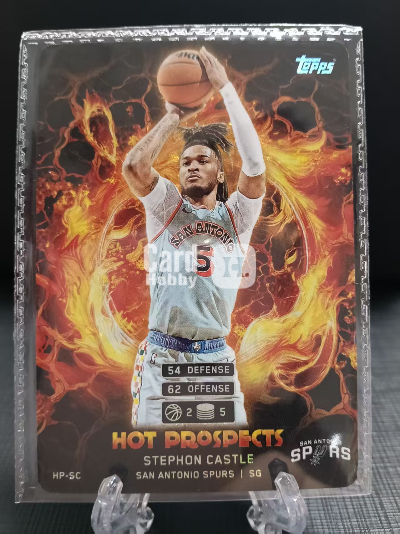 2025 Topps Match Attax Stephon Castle 卡游 马刺 近期大热球星 卡斯尔 斯蒂芬 折射 卡品如图