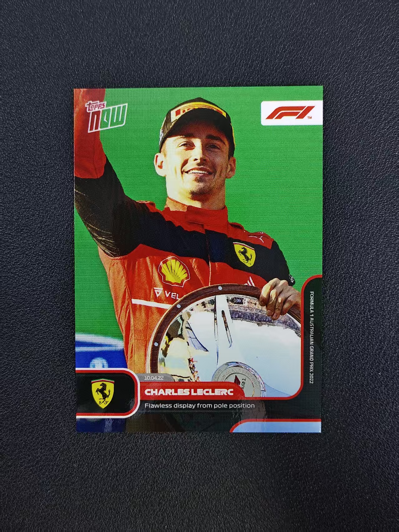 2022 Topps Now Charles Leclerc F1 勒克莱尔 法拉利 一级方程式澳大利亚大奖赛 收藏必备 卡品如图 CH