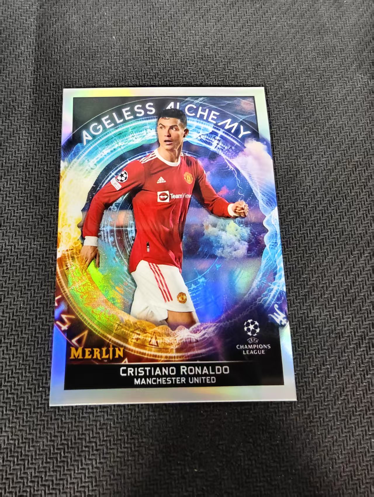 【可合并,不累计】2022 topps merlin cristiano ronaldo 欧冠 梅林 曼联 克里斯蒂亚诺 罗纳尔多 C罗 银折 特卡 微瑕如图