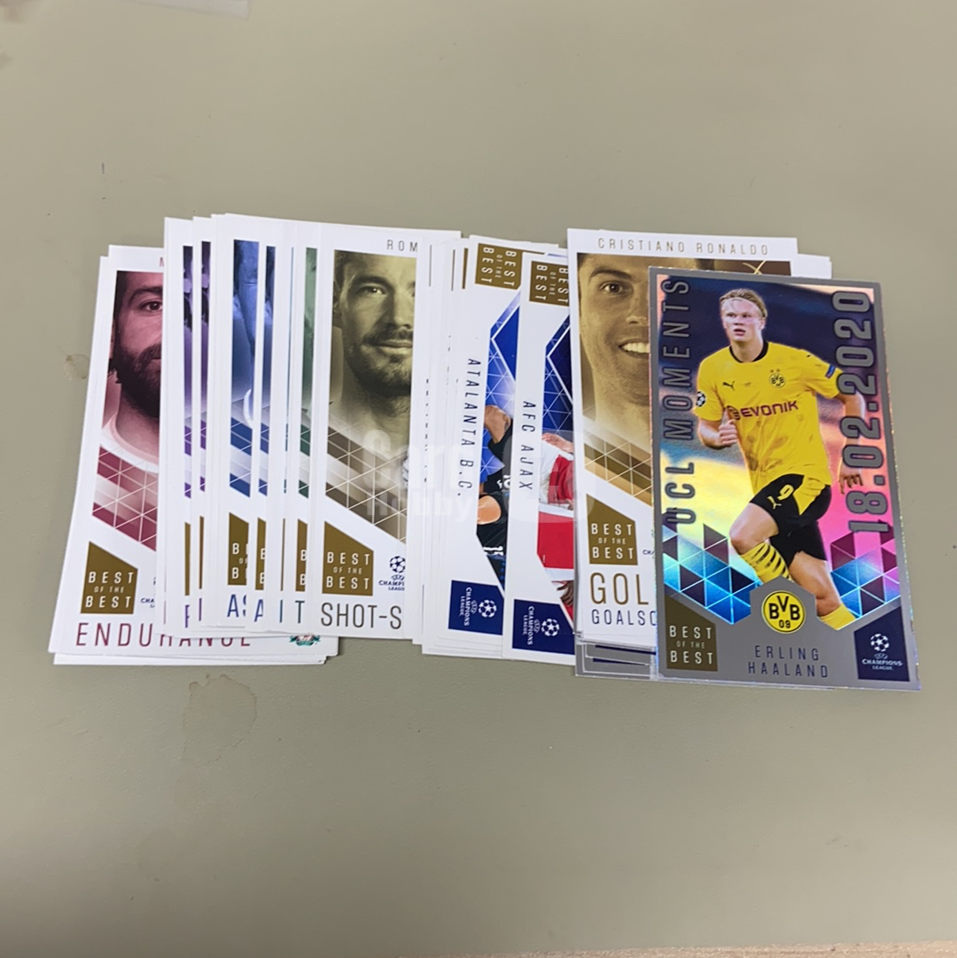 【小牛代拍】2020-21 Topps Best of the Best Erling Haaland 欧冠 多特蒙德 哈兰德 魔人布欧 折射 特卡 大卡 打包 卡品如图(车仔面)