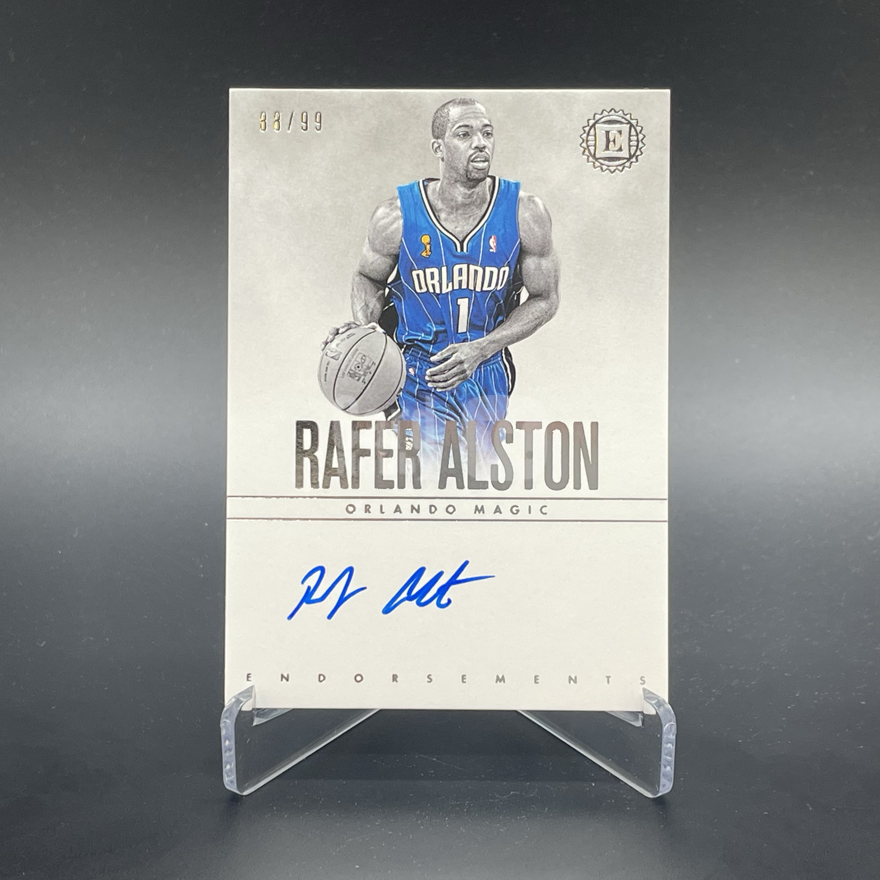 2019 Panini Encased Rafer Alston 【无界代卖】云端 魔术 拉夫 阿尔斯通 88/99编 签字 卡签 街球王 墨迹湛蓝 品如图 不累计 CDQ