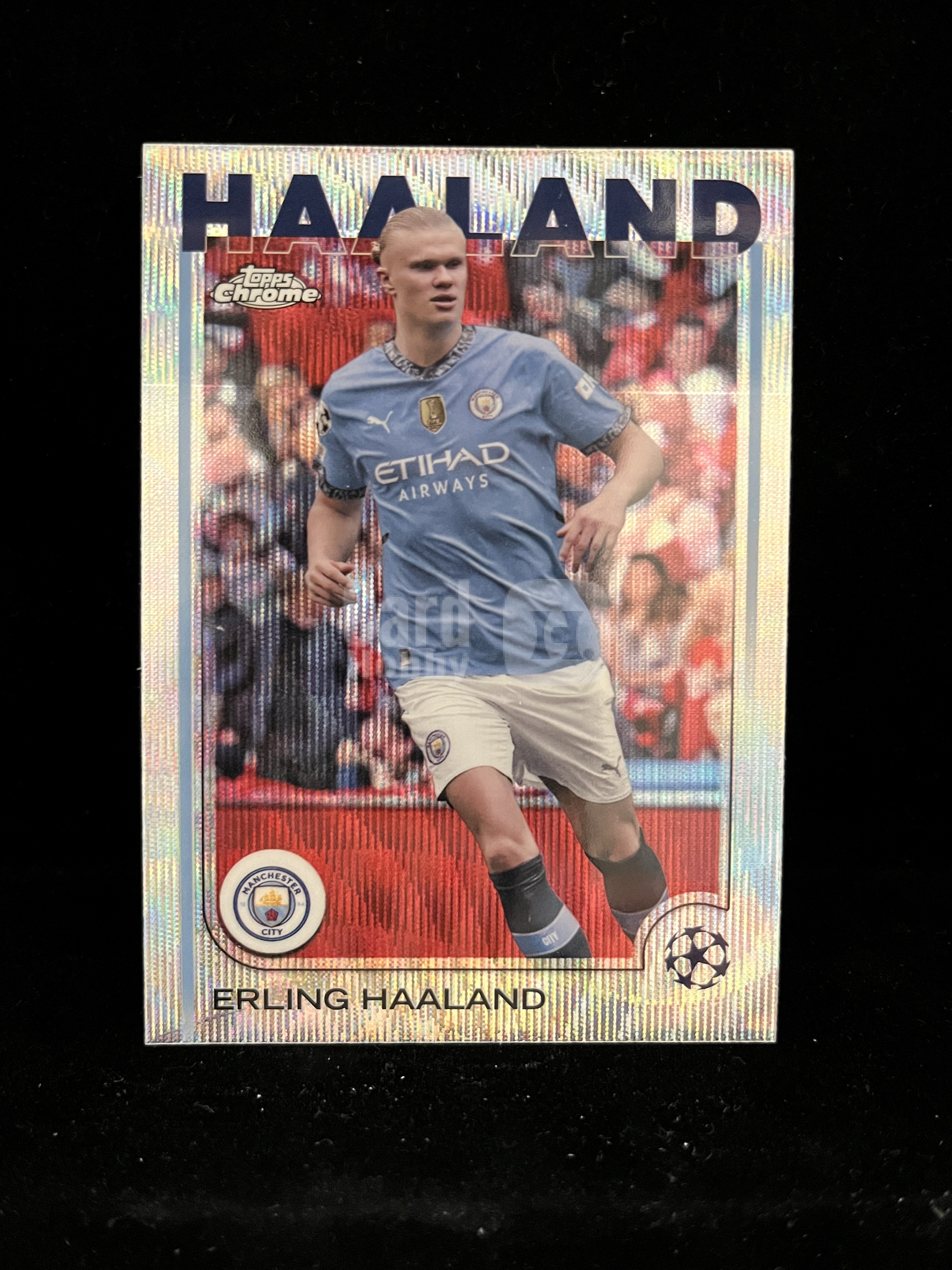 免费代拍 2024 Topps Chrome 欧冠 哈兰德 Erling Haaland 折射 卡品如图#A095