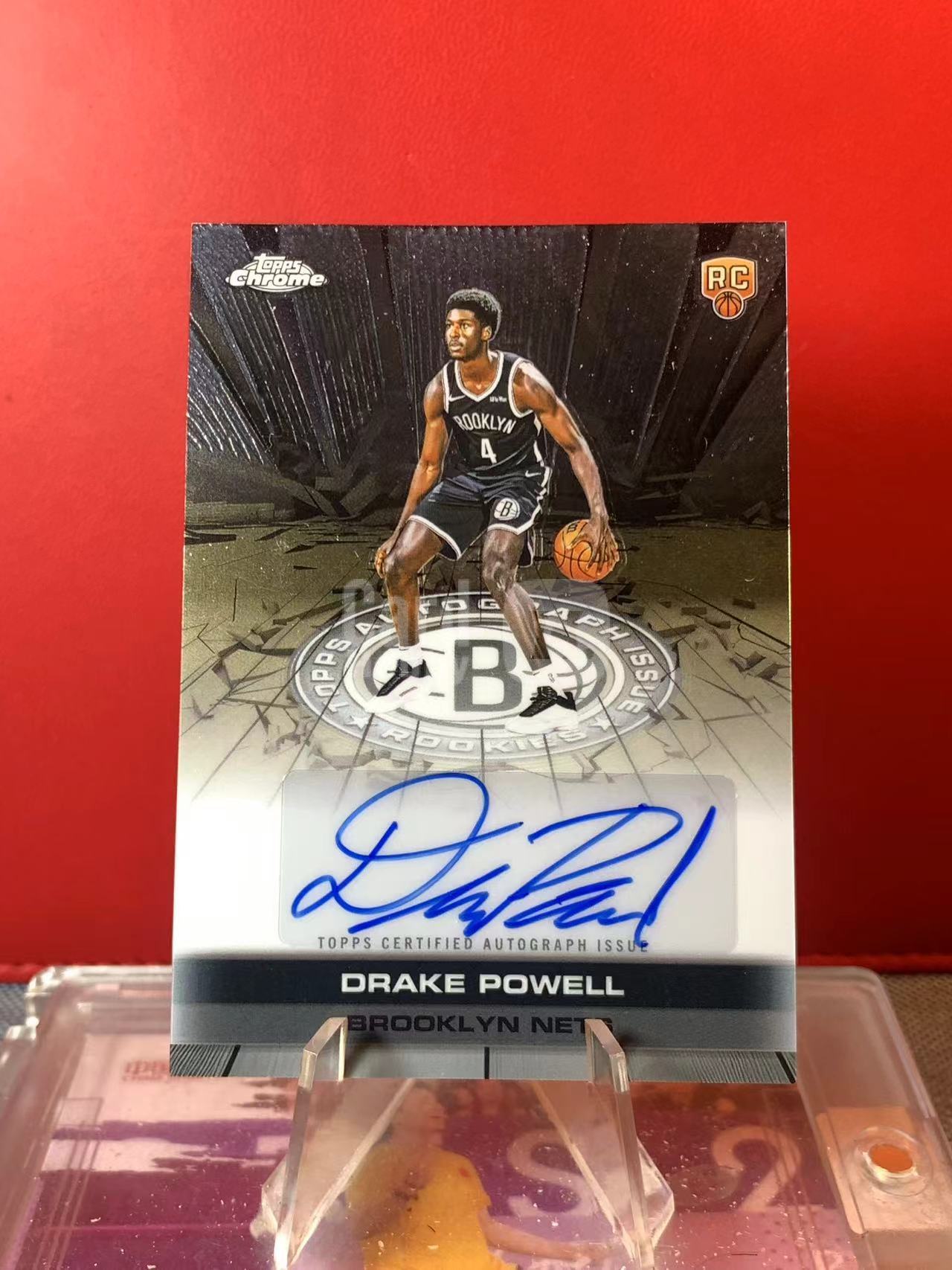 (詹叔代拍)2025 topps Chrome Drake Powell 篮网 德雷克 鲍威尔 RC 新秀 签字 地板签 卡品如图 顺丰寄付 i3