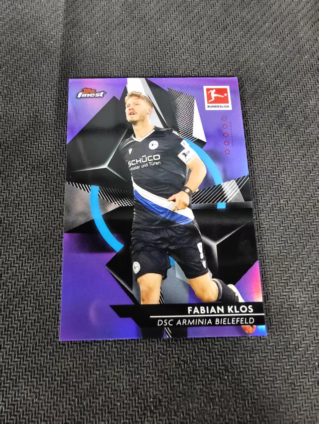 【可合并,不累计】2021 Topps Finest Fabian Klos 德甲 比勒菲尔德 法比安 克洛斯 紫折 250编 瑕疵如图