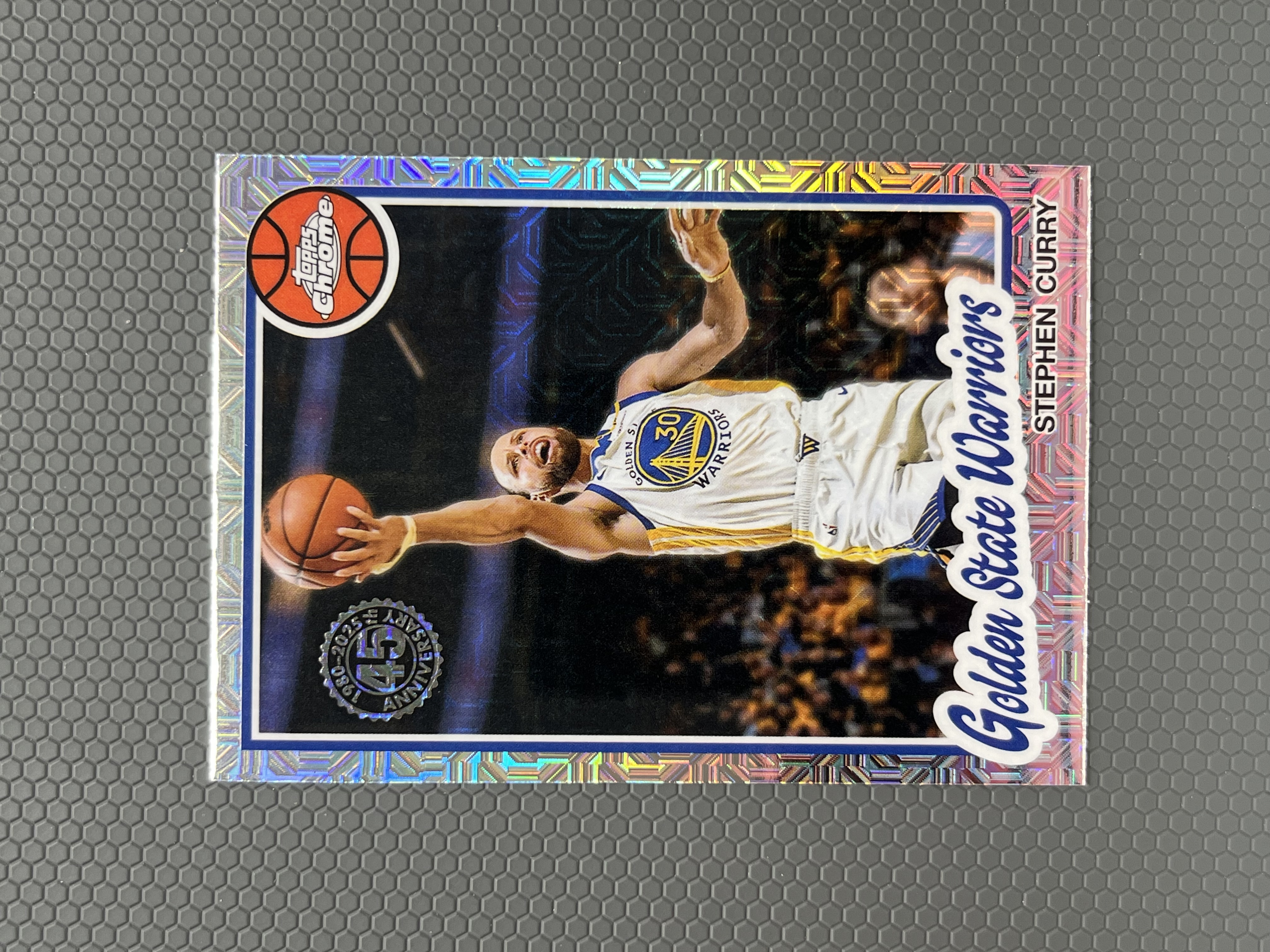 2025 Topps chrome 库里 STEPHEN CURRY 勇士 折射 MOJO折 卡品如图-左