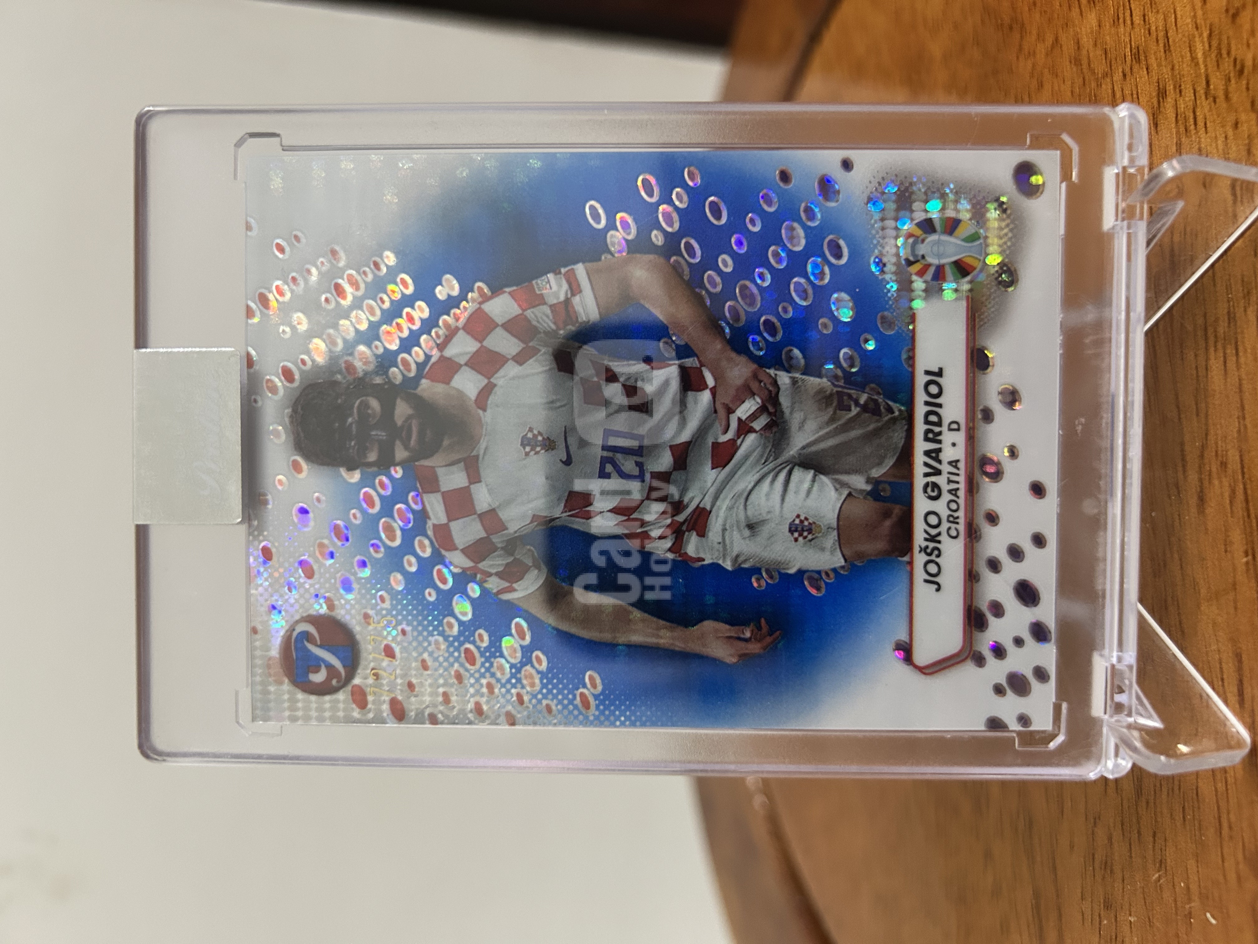 2024 Topps topps pristine 格瓦迪奥尔 欧洲杯 太古 克罗地亚 曼城 75编 蓝折 原封砖 卡品如图