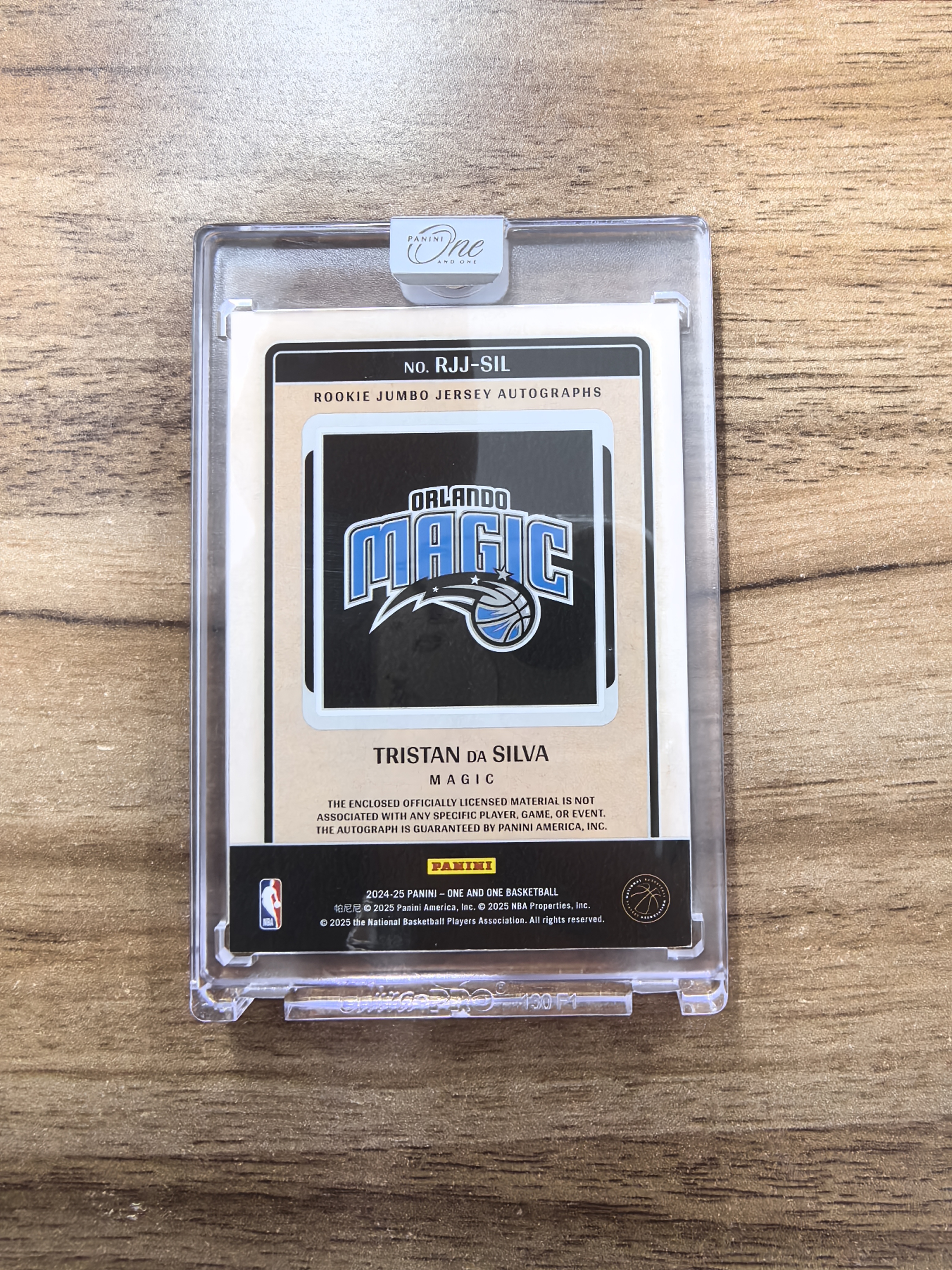 2024-25 Panini One and One Tristan da Silva RC 魔术 特里斯坦达席尔瓦 新秀 04/15编 签字 卡签 RPA 暴力切割Patch 原封砖 卡品如图 流浪