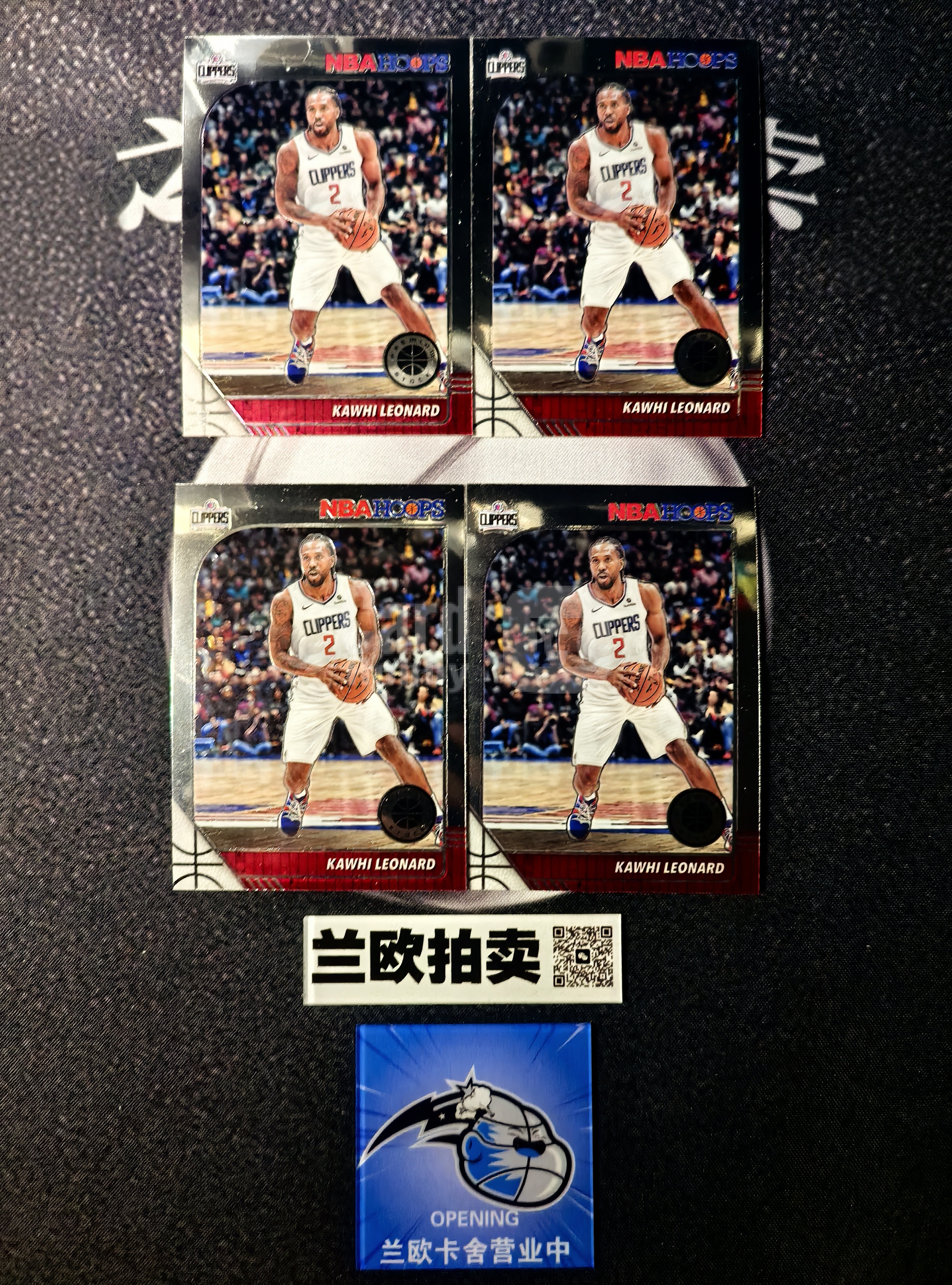 2019-20 Panini NBA Hoops Kawhi Leonard 【兰欧拍卖】猛龙 科怀 伦纳德 莱昂纳德 小卡 4卡同出 瑕疵如图 收藏必备【刘老板7期】