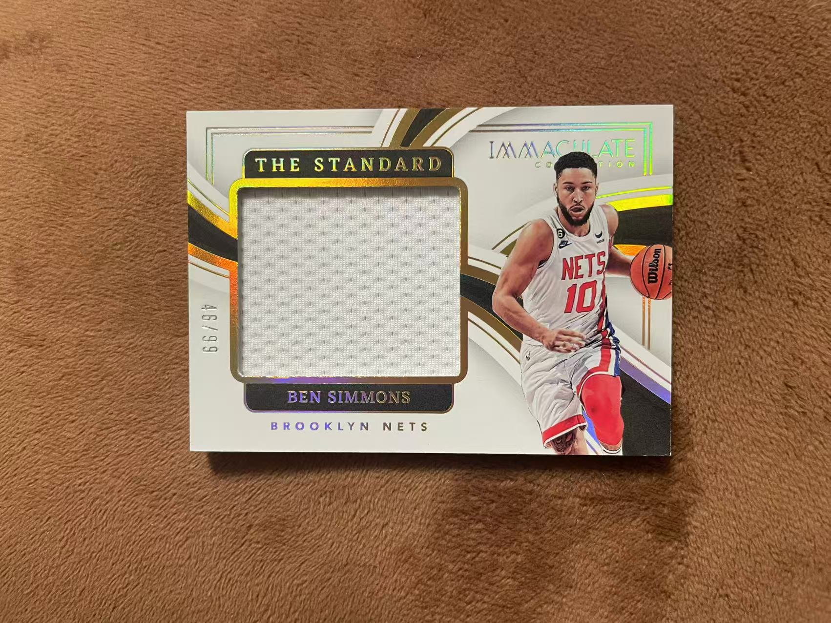 2022-23 Panini Immaculate Ben Simmons 爱咪咪imm 篮网 本 西蒙斯 席梦思 状元 The Standard 大窗GU球衣 落场切割 patch 99编【z】