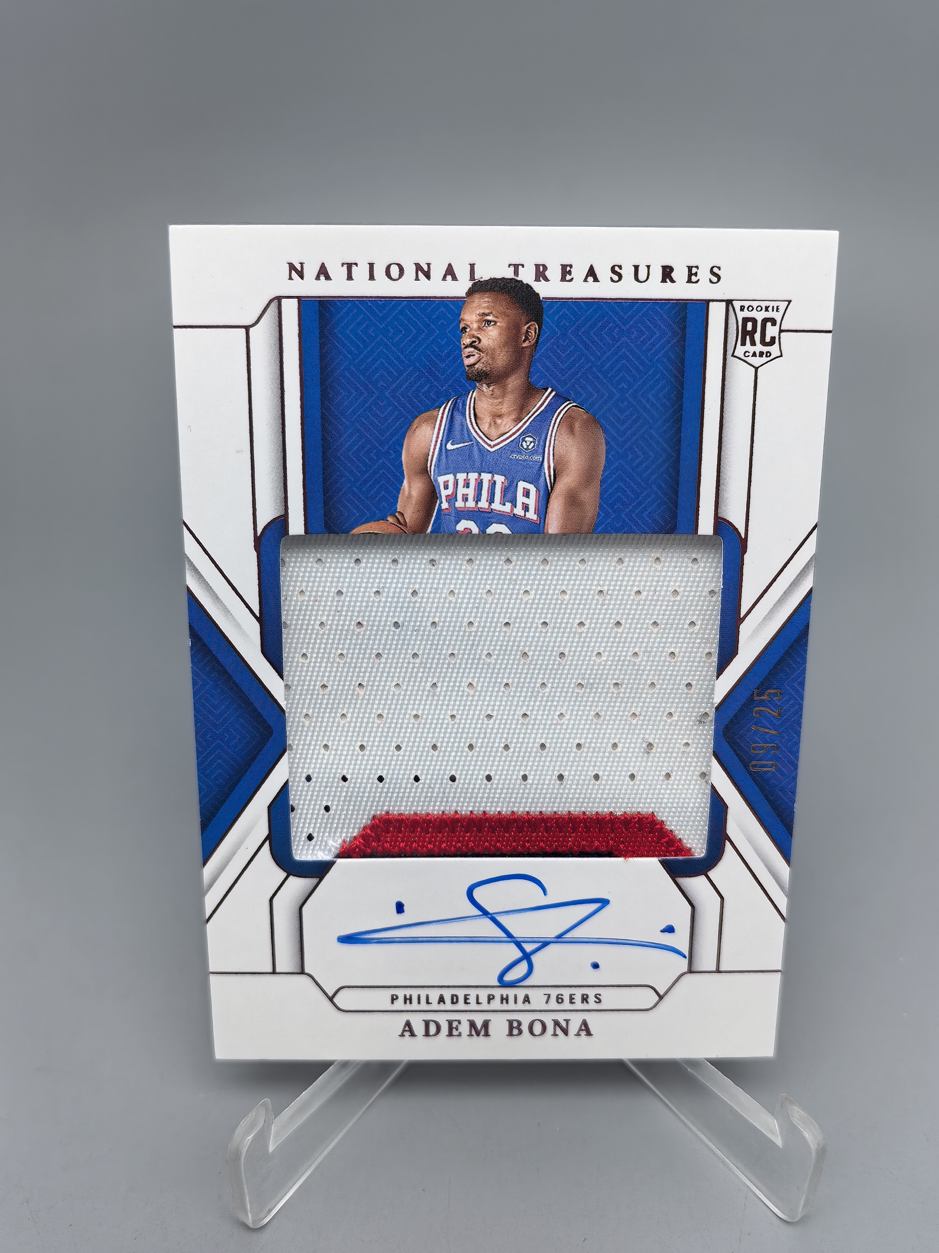 【坚果卡牌代拍】 2024-25 Panini National Treasures Adem Bona RC 76人 阿德姆 博纳 25编 国宝 新秀 RC 暴力切割 RPA 卡签 阿顺1027