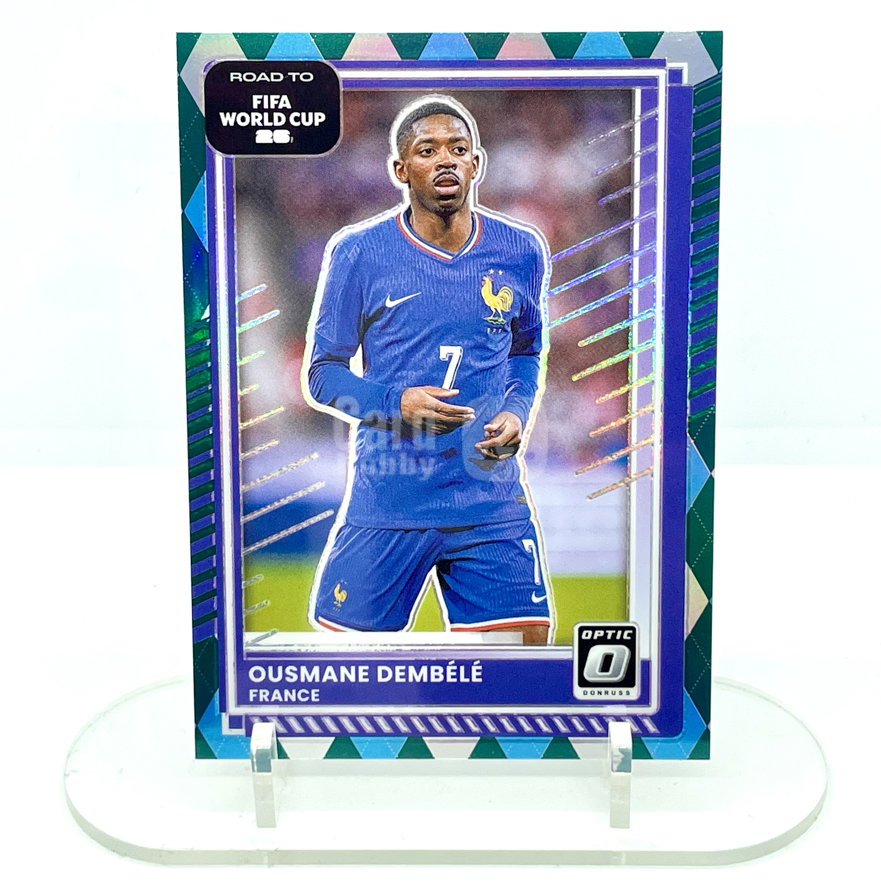 2526 Donruss World Cup France Ousmane Dembele Optic Diamond 钻石折 不保卡品 登贝莱 法国 巴黎圣日耳曼 杜蕾斯 世界杯【芥末-阿玮】