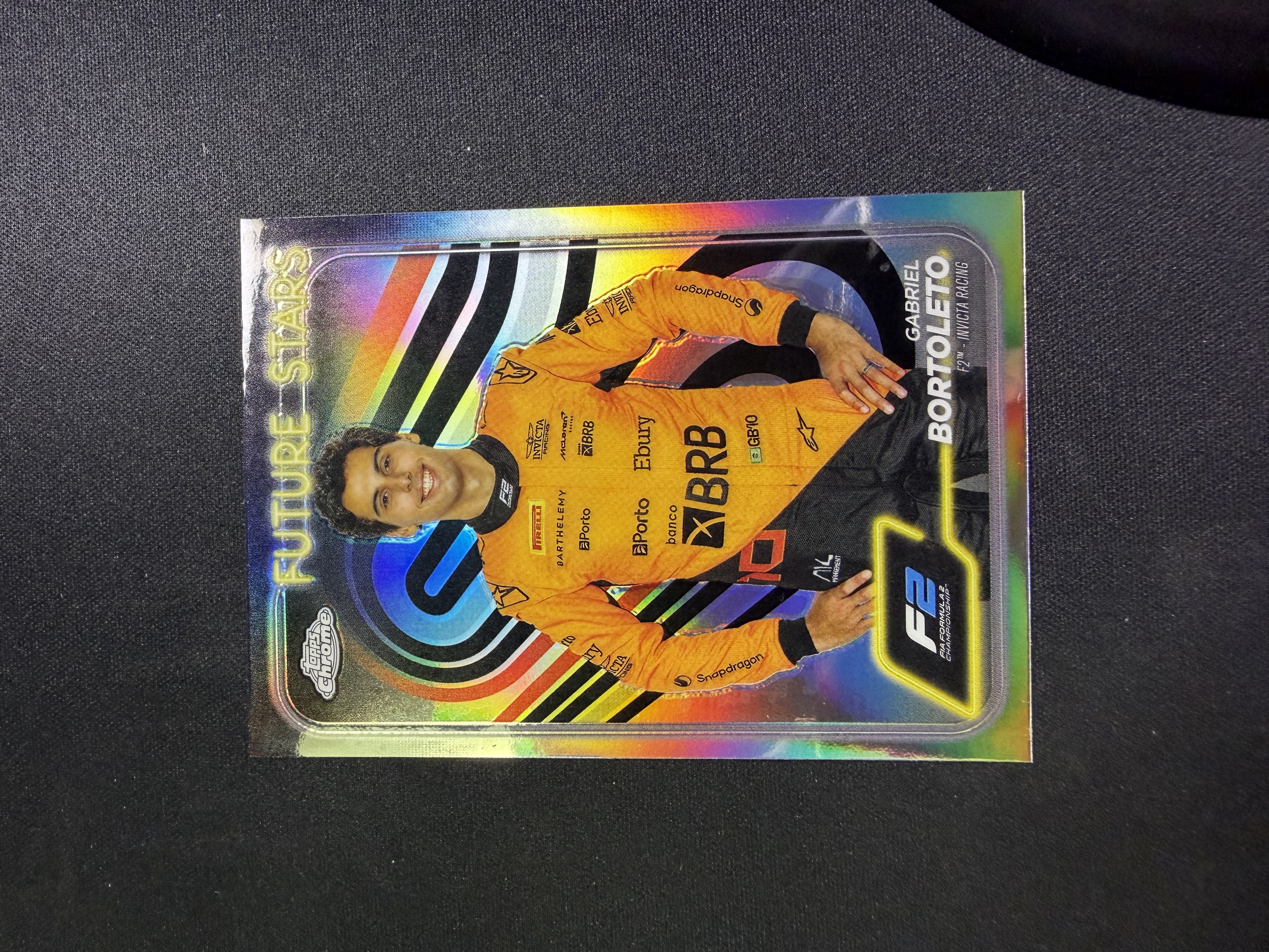 2024 Topps Chrome Gabriel Bortoleto 加布里埃尔 博托莱托 Invicta Racing车队 F2 折射 银折 未来之星 定妆照 收藏凑套必备 PPP2