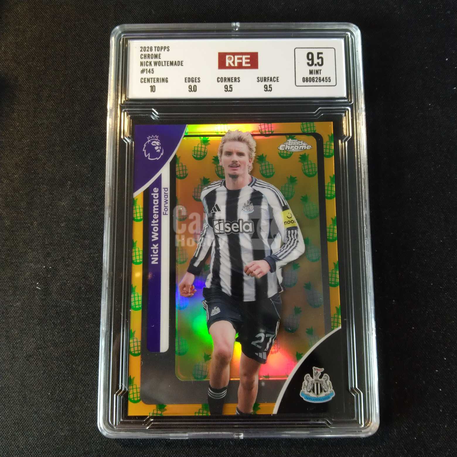 2026 Topps Chrome 沃尔特马德 评级卡 纽卡斯尔联 折射  实卡精美稀有 品质保障 投资收藏必备 保值回购 详情见说明 【蓝色星球】