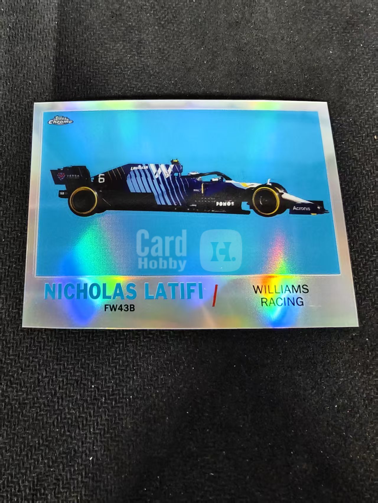 2021 Topps Chrome F1 Nicholas Latifi 尼古拉斯 拉提菲 银折 划痕 边角瑕疵 #NL