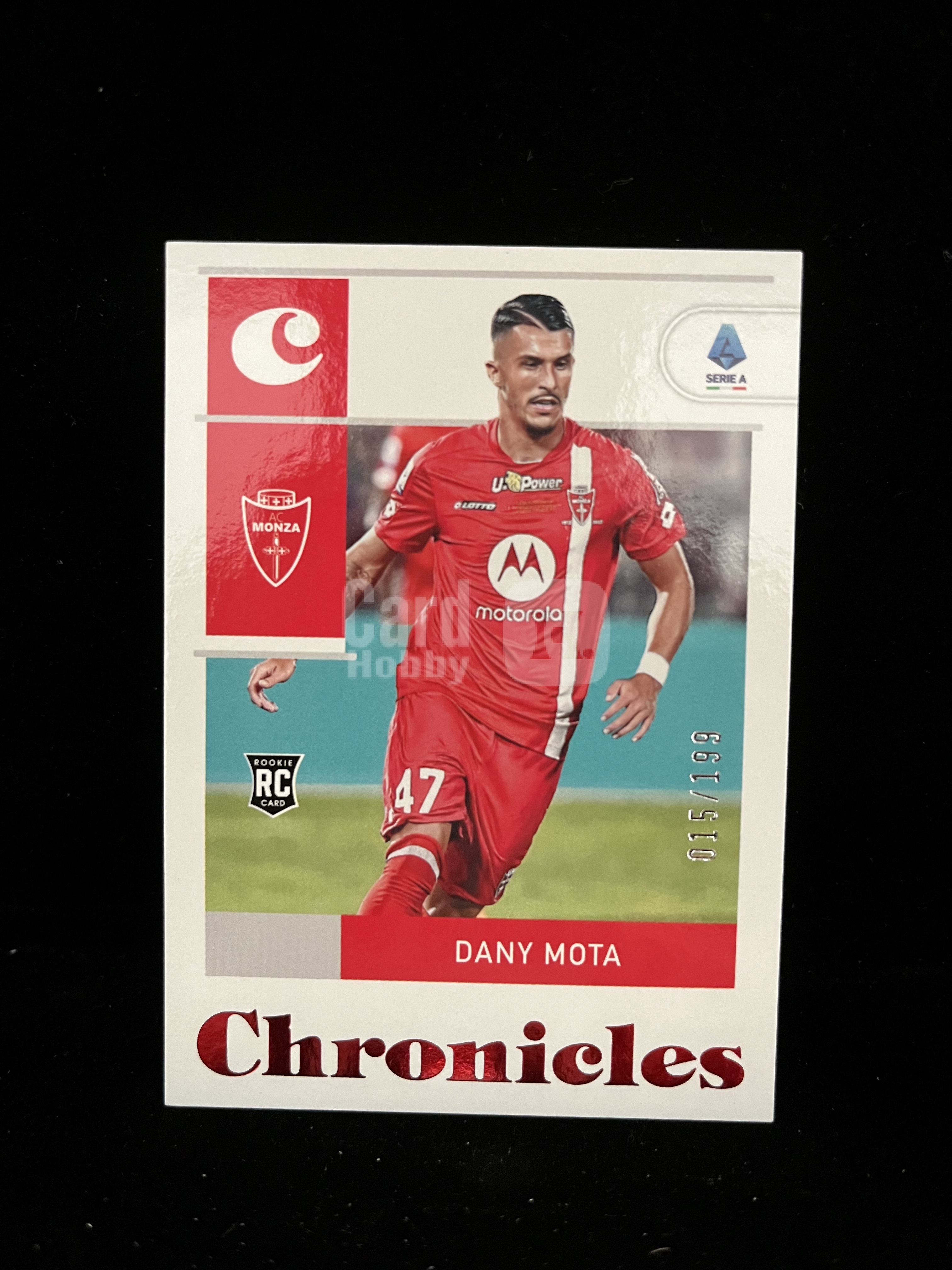 免费代拍 2022 Panini Chronicles 意甲 达尼·莫塔 Dany Mota RC Numbered015 199编 红折 卡品如图#E294