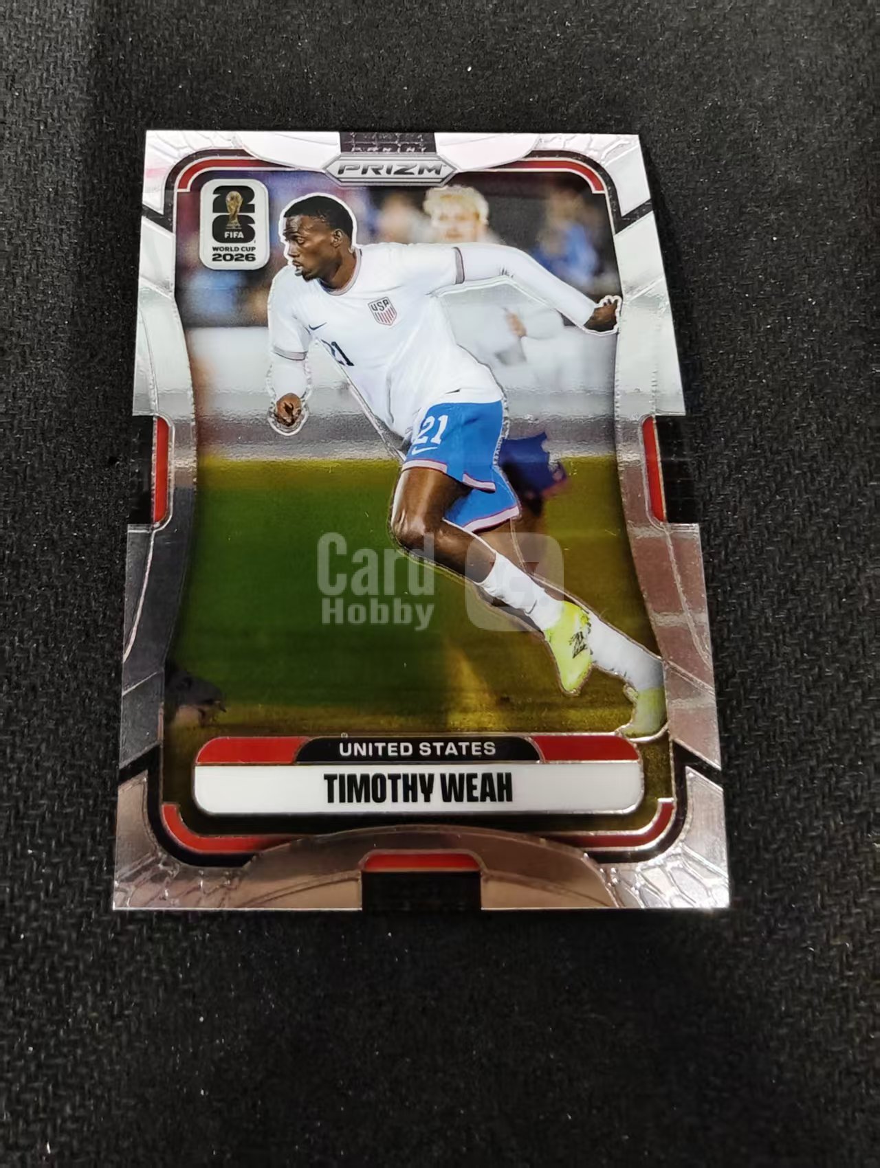 2026 Panini World Cup Prizm Timothy Weah 蒂莫西 维阿 美国 马赛 尤文 巴黎 PZ世界杯 划痕 边角瑕疵#443
