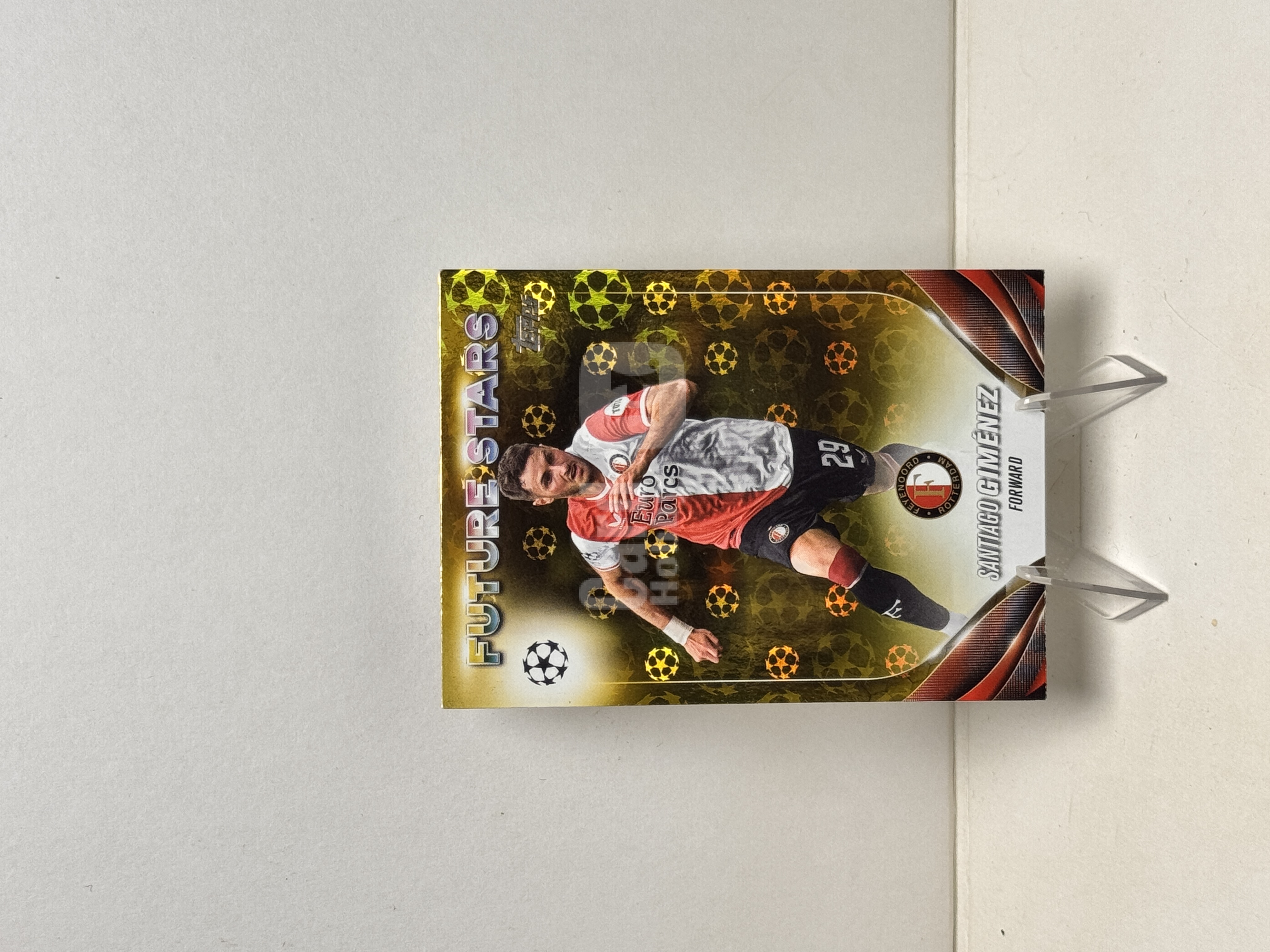 2024 Topps UCC Santiago Giménez 欧冠 圣地亚哥 希门尼斯 费耶诺德 金球折 折射 实卡精美 收藏必备 卡品如图 边角瑕疵【星爷代拍】G1-4