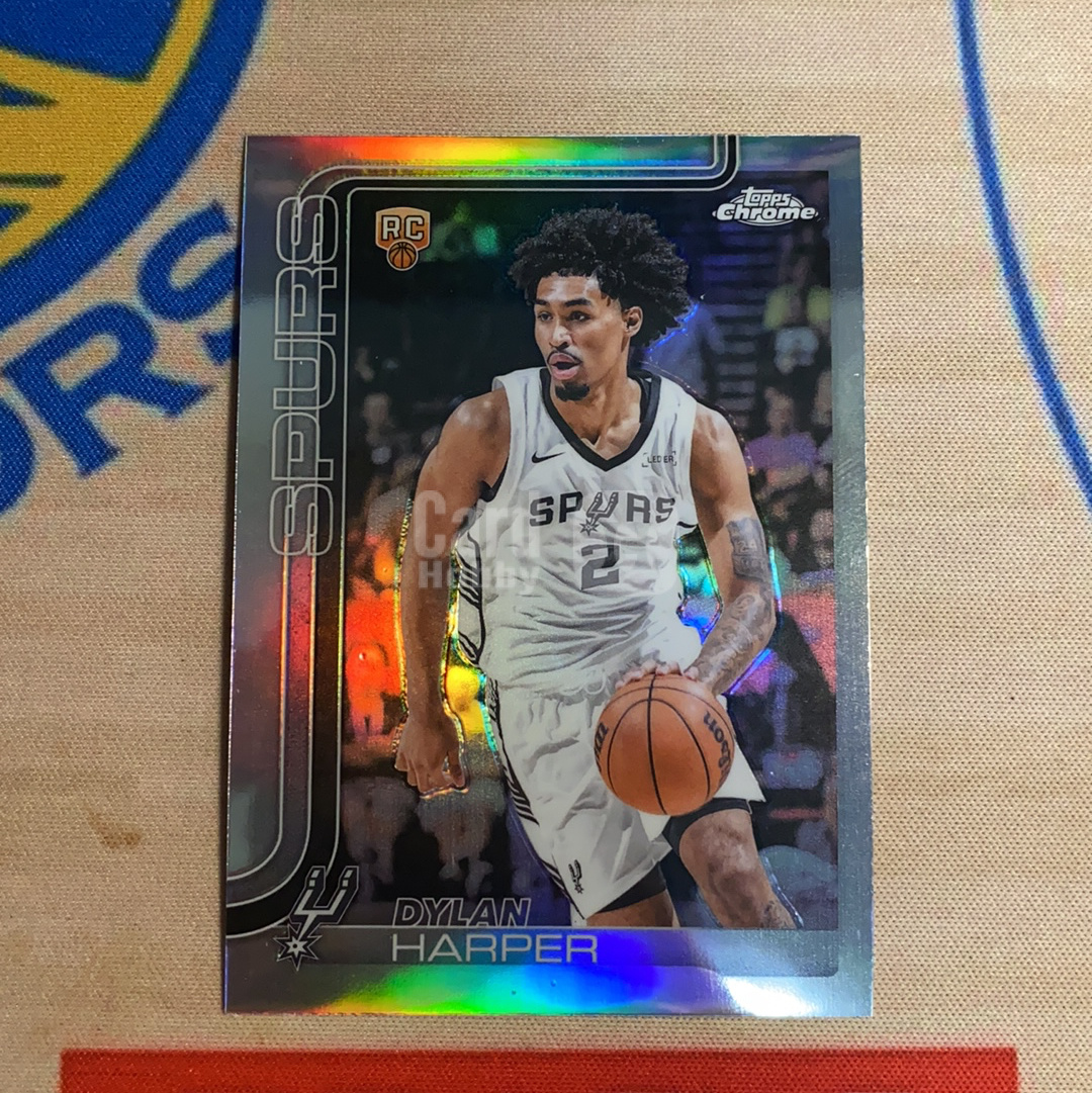 2025-26 Topps Chrome Dylan Harper RC Topps chrome Tc 迪伦 哈珀 新秀 正银折 折射 #2 潜力新秀 卡品如图 凑套必备