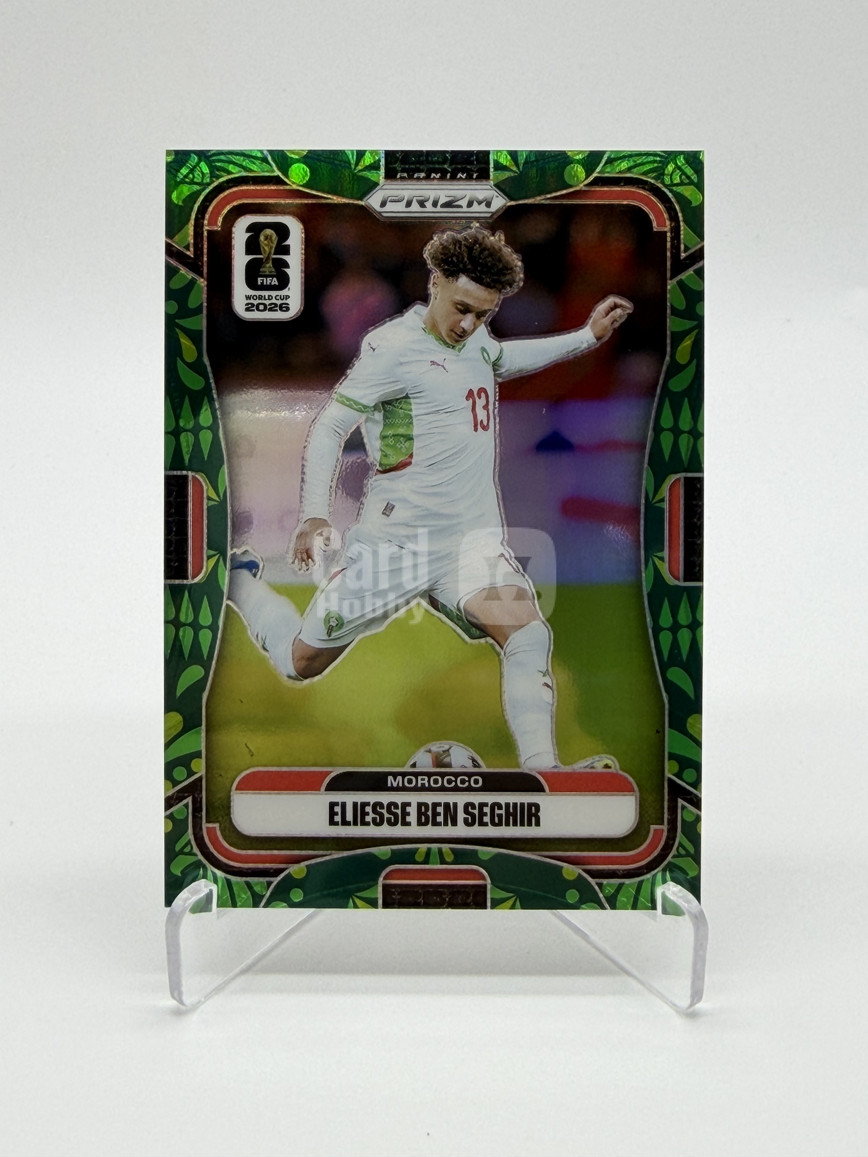 2026 Panini Prizm FIFA World Cup Eliesse Ben Seghir【Simple】世界杯pz 摩洛哥 本 萨吉尔 37/70编 绿折 雄鹰折 折射