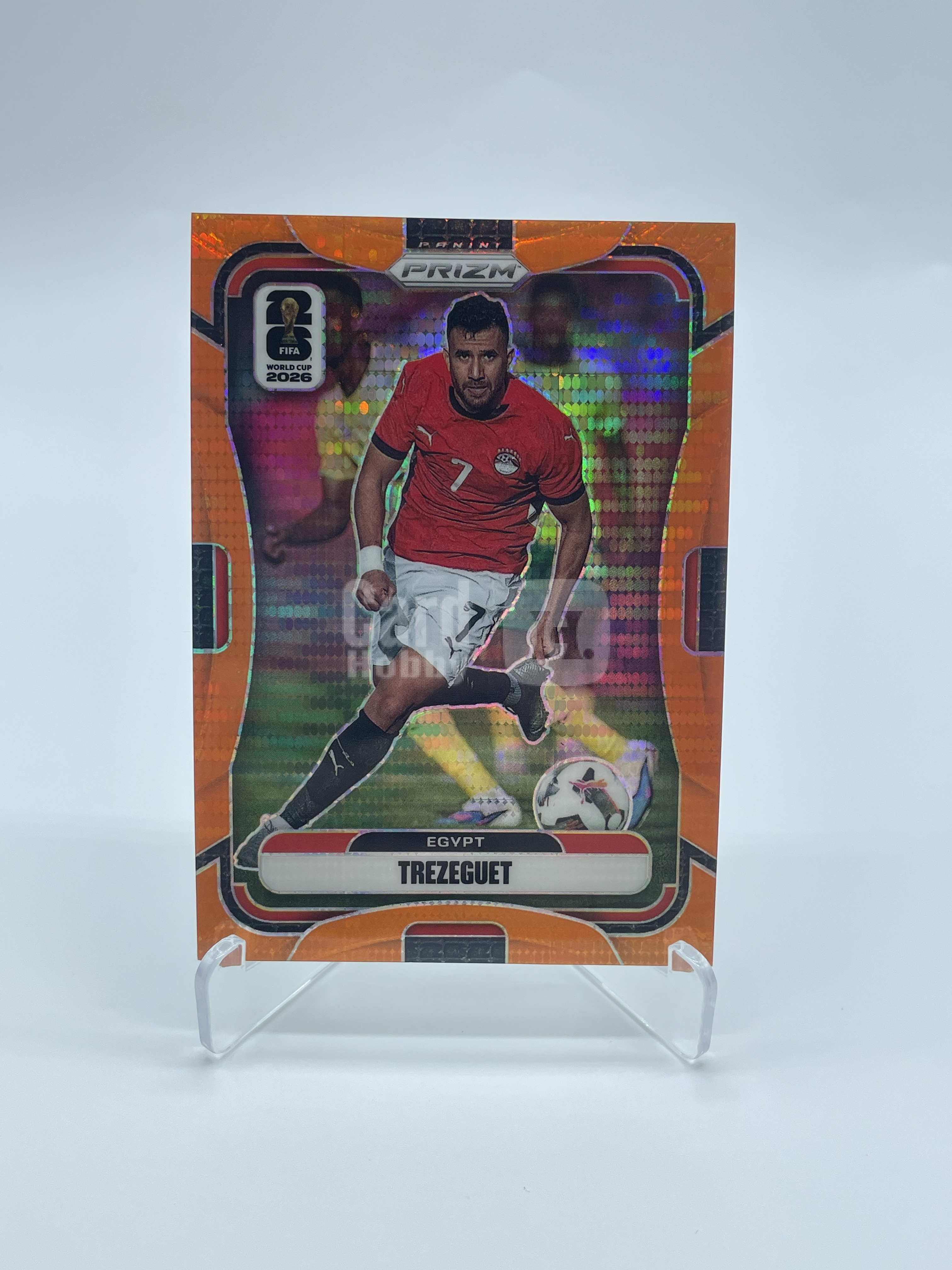 2026 Panini Prizm FIFA World Cup Trezeguet【Simple 张明】世界杯 PZ 特雷泽盖 埃及 99编 橙折 脉冲折 卡品如图 专收必备
