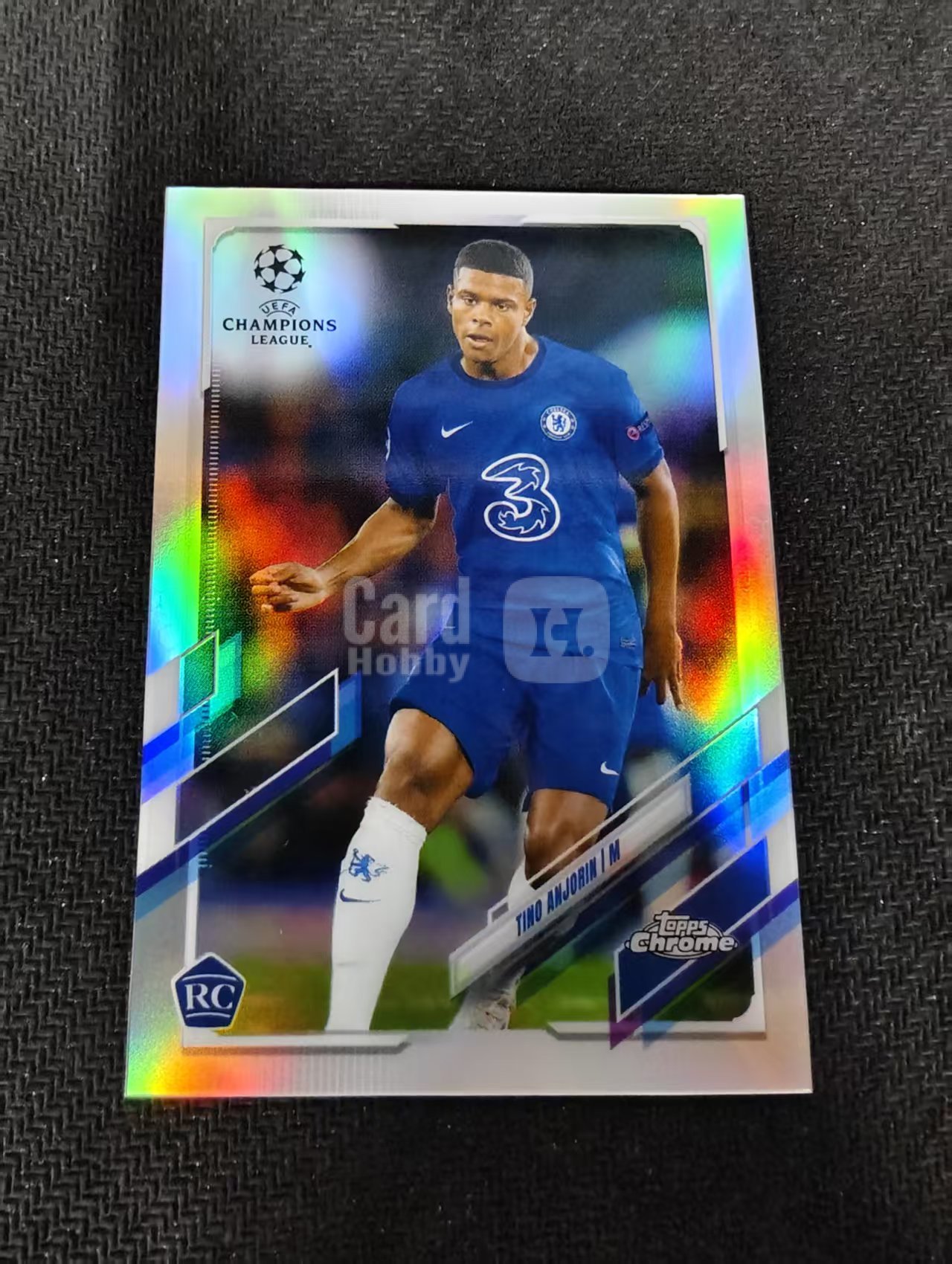 【可合并，不累计】 2021 Topps Chrome Tino Anjorin 安乔林 切尔西 新秀RC 欧冠 银折 划痕 边角瑕疵 #97