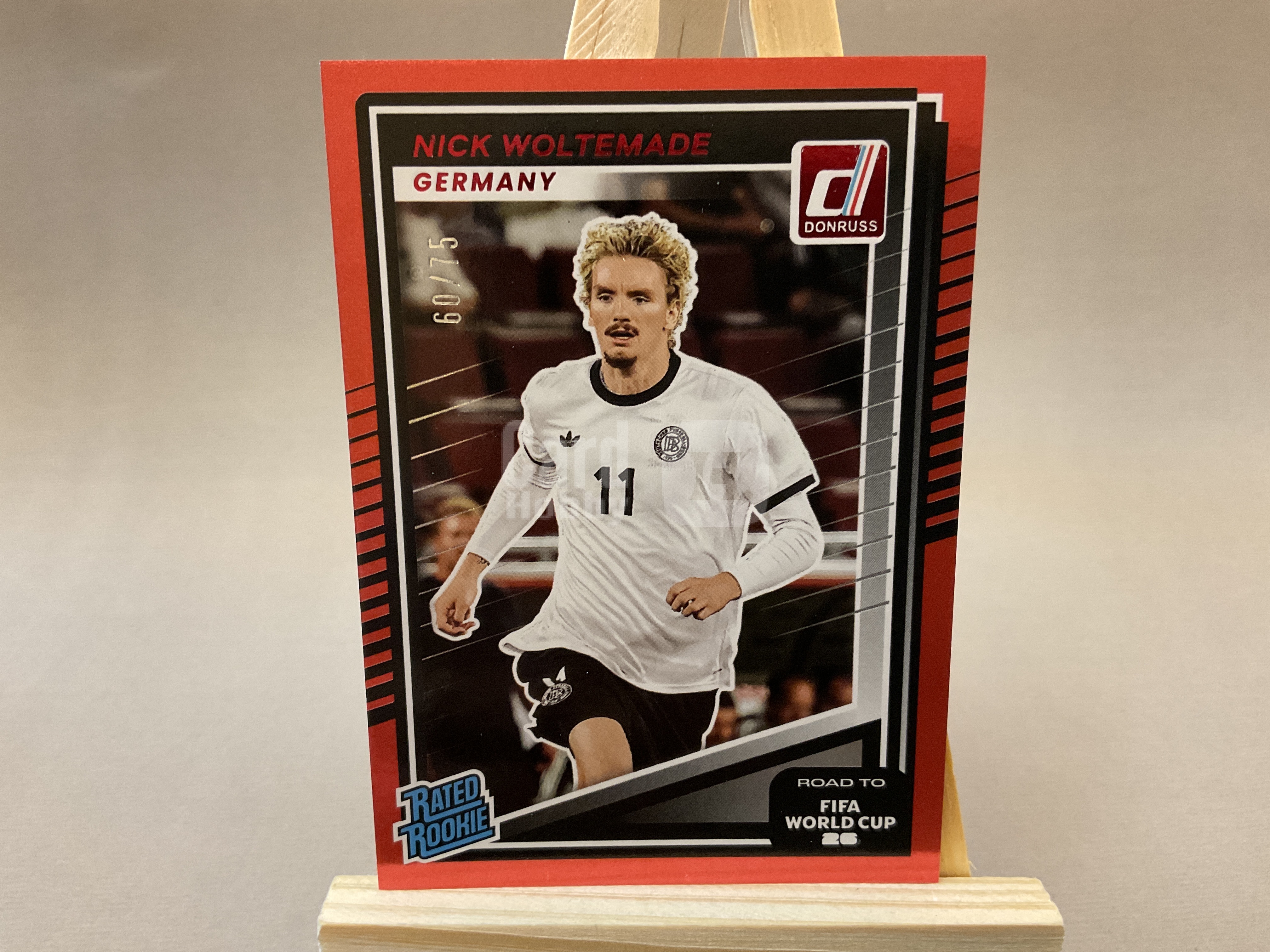 2025-26 Panini Donruss Road to World Cup Nick Woltemade RC #75编 德国 杜蕾斯 沃尔特马德 世界杯之路 尼克 RC 纽卡斯尔联 D版