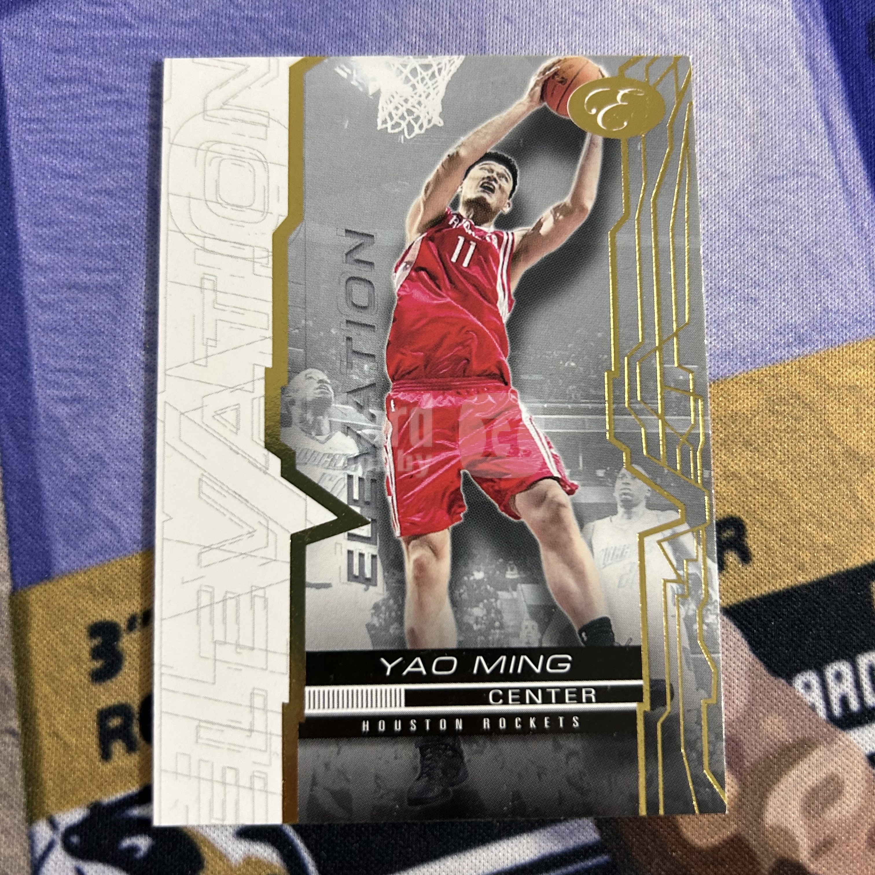 2007-08 Topps Elevation Yao Ming 姚明 火箭 #31 经典国人老卡 稀有选图 实卡超美 老卡轻微小白边通病