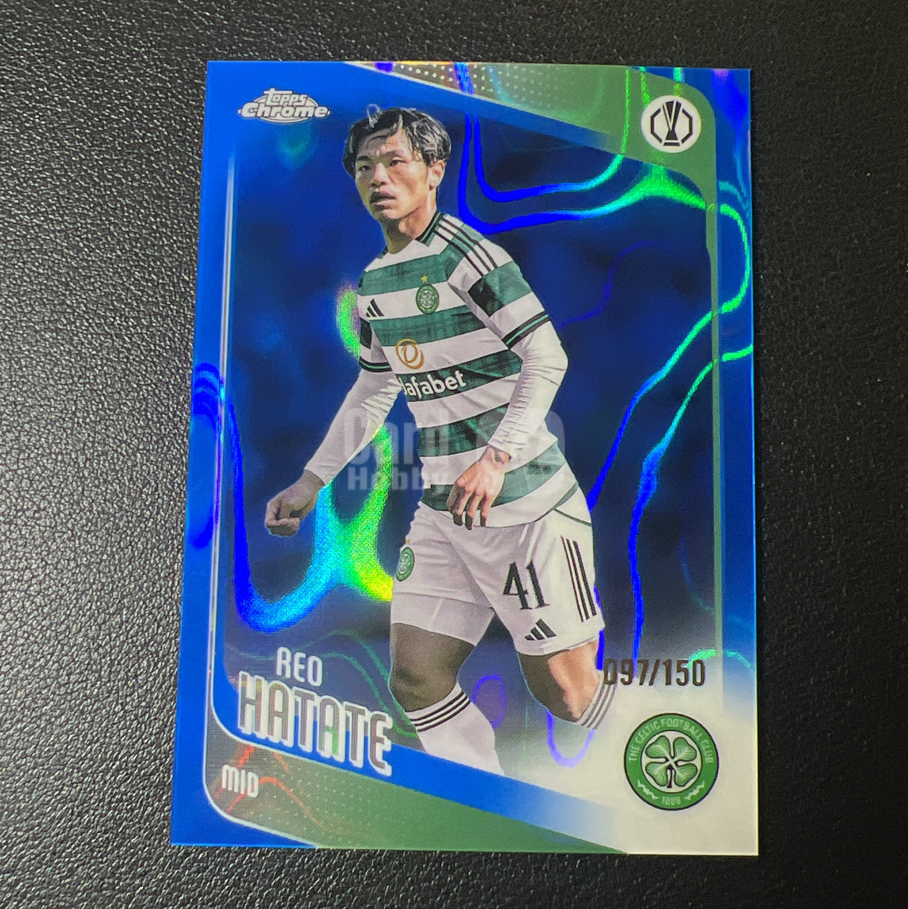 【鲨鱼代卖】2025-26 Topps Chrome 欧战 TC Reo Hatate 旗手怜央 凯尔特人 日本 签字 150编 蓝熔岩折 SY3247
