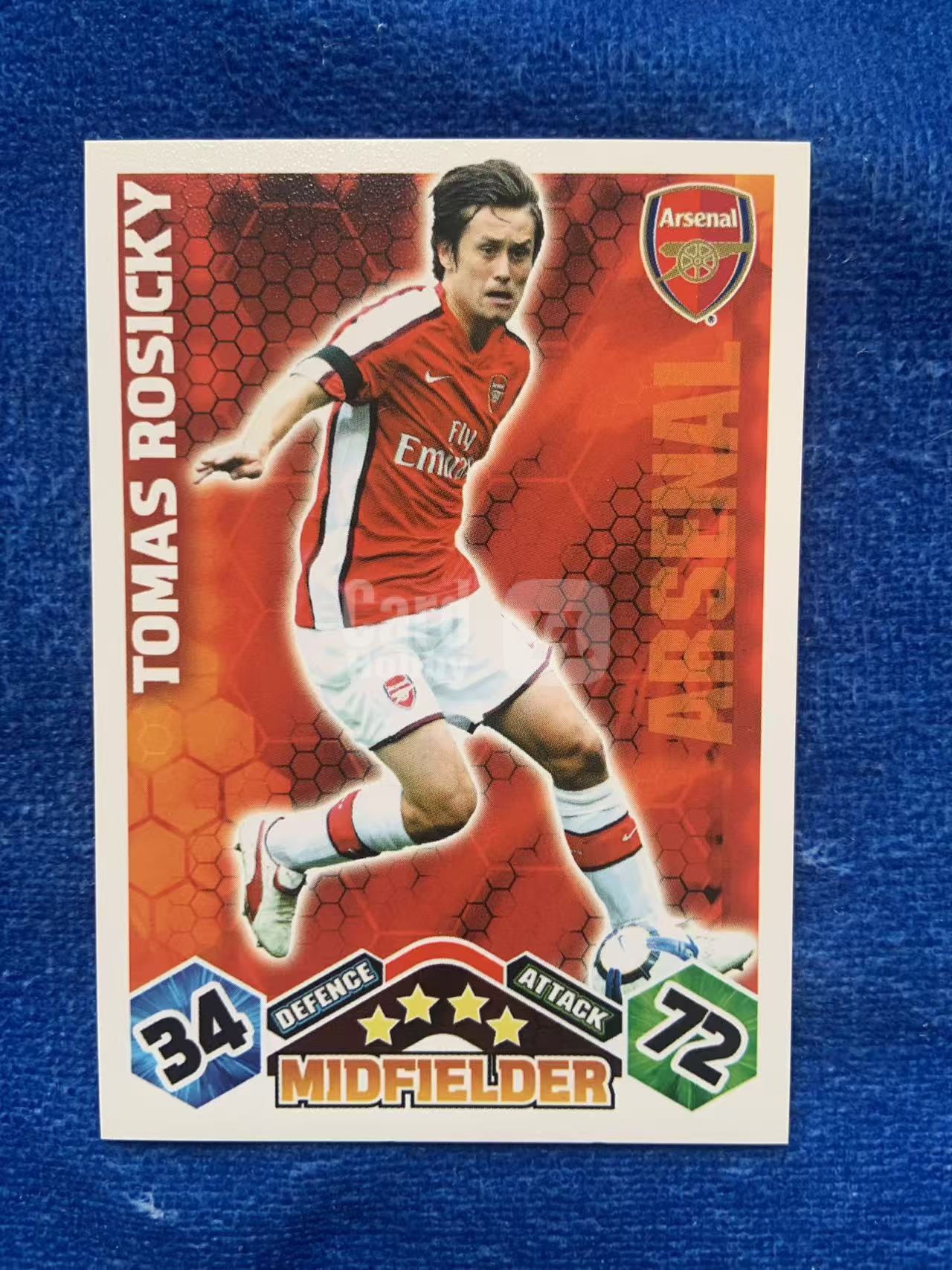 2009-10 Topps Premier Tomas Rosicky 英超 阿森纳Arsenal 罗西基 捷克Czech 中场大师 多特蒙德Dortmund