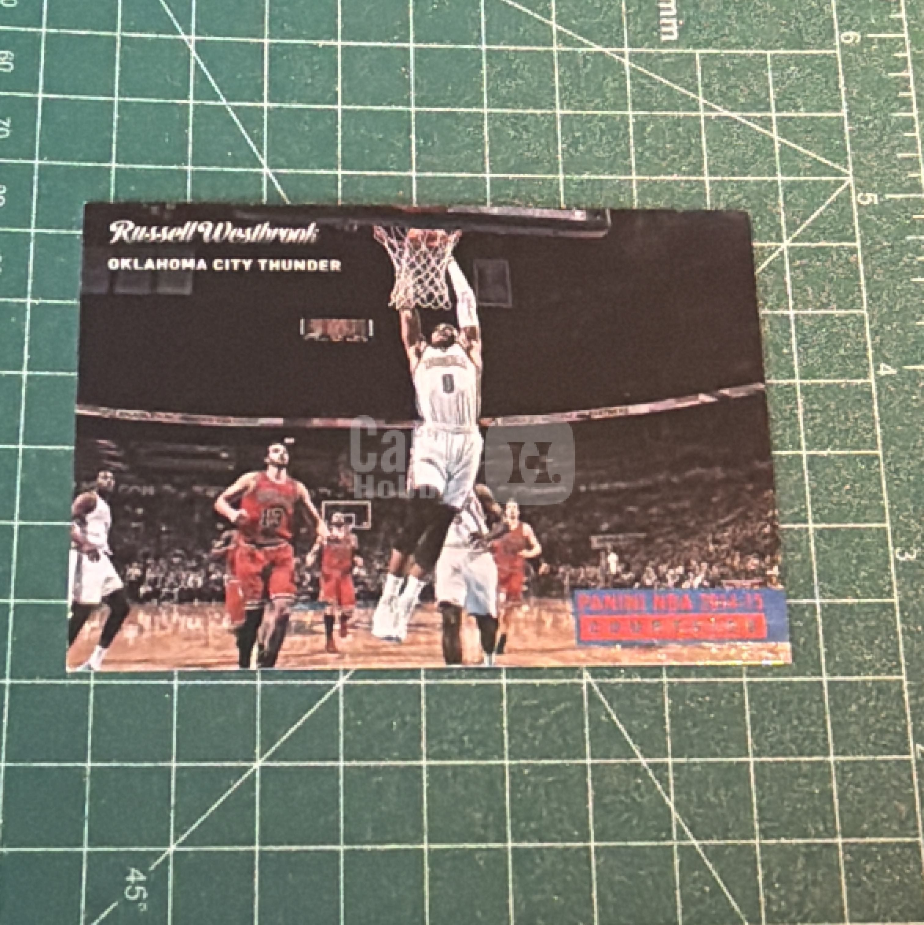 2014-15 Panini S.p.A Russell Westbrook 中雅图/中亚图 拉塞尔威斯布鲁克 威少 横版特卡 场边 小聚光灯 老卡 绝版卡 稀有大比例