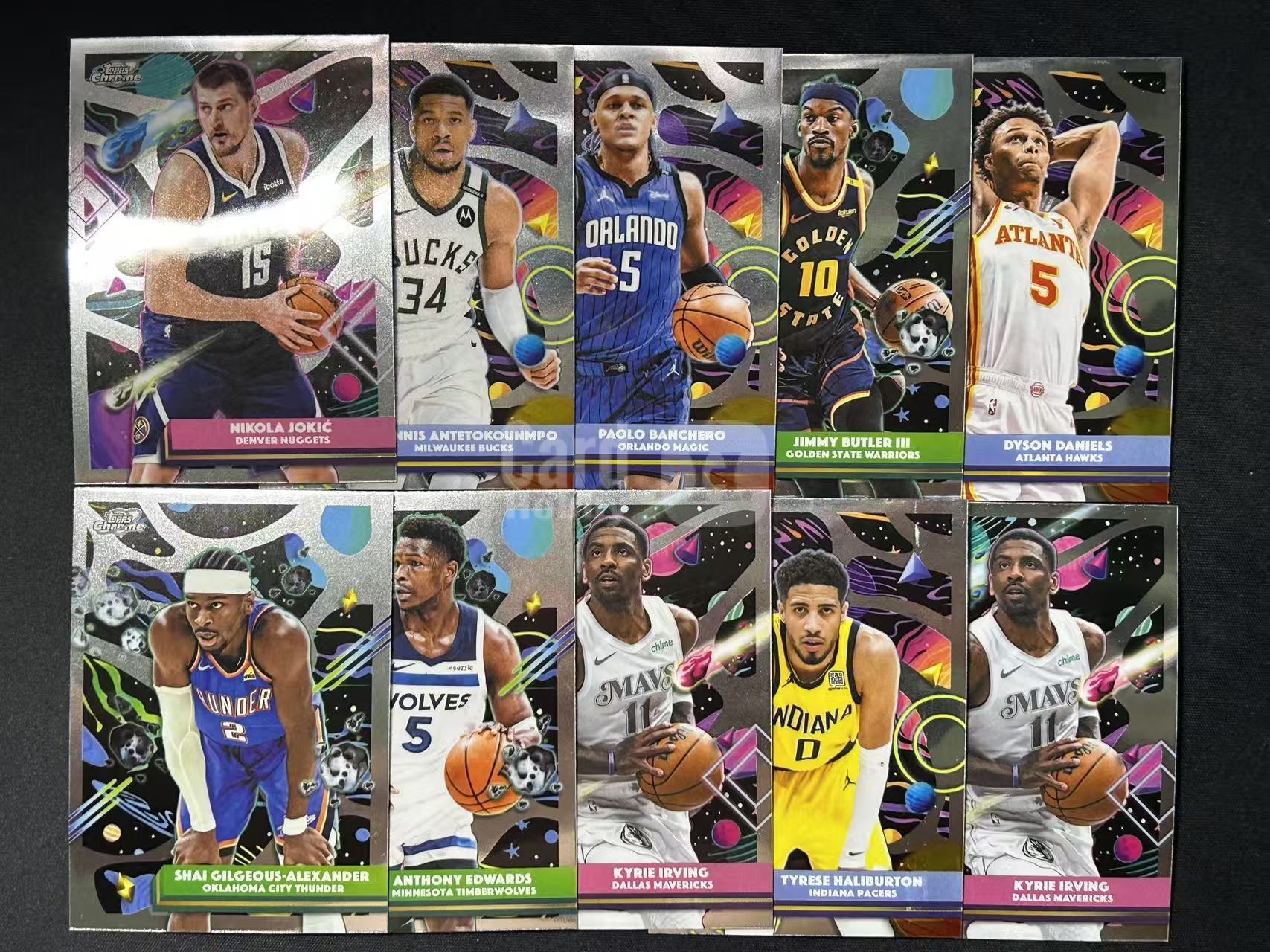【阿泽代卖】2026 Topps Cosmic Chrome 约基奇 字母哥 班切罗 巴特勒 戴森 sga 爱德华兹 欧文 哈里伯顿 等 10张lot 选图巨帅 卡品如图 介意勿拍-咩咩