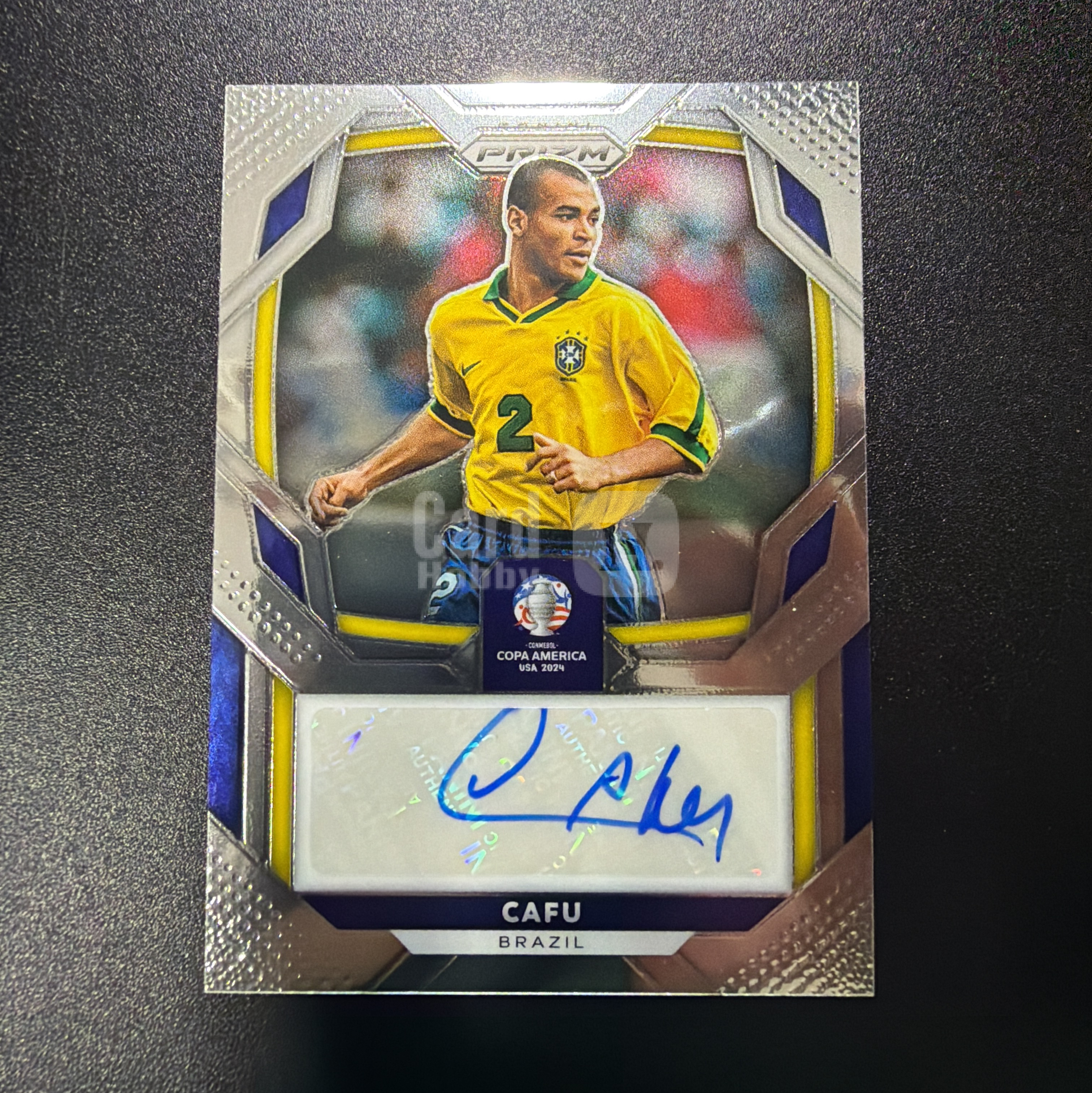 2024 Panini Prizm Cafu 【lge代卖】卡福 签字 传奇名宿 ac米兰 巴西 pz 美洲杯 收藏极佳