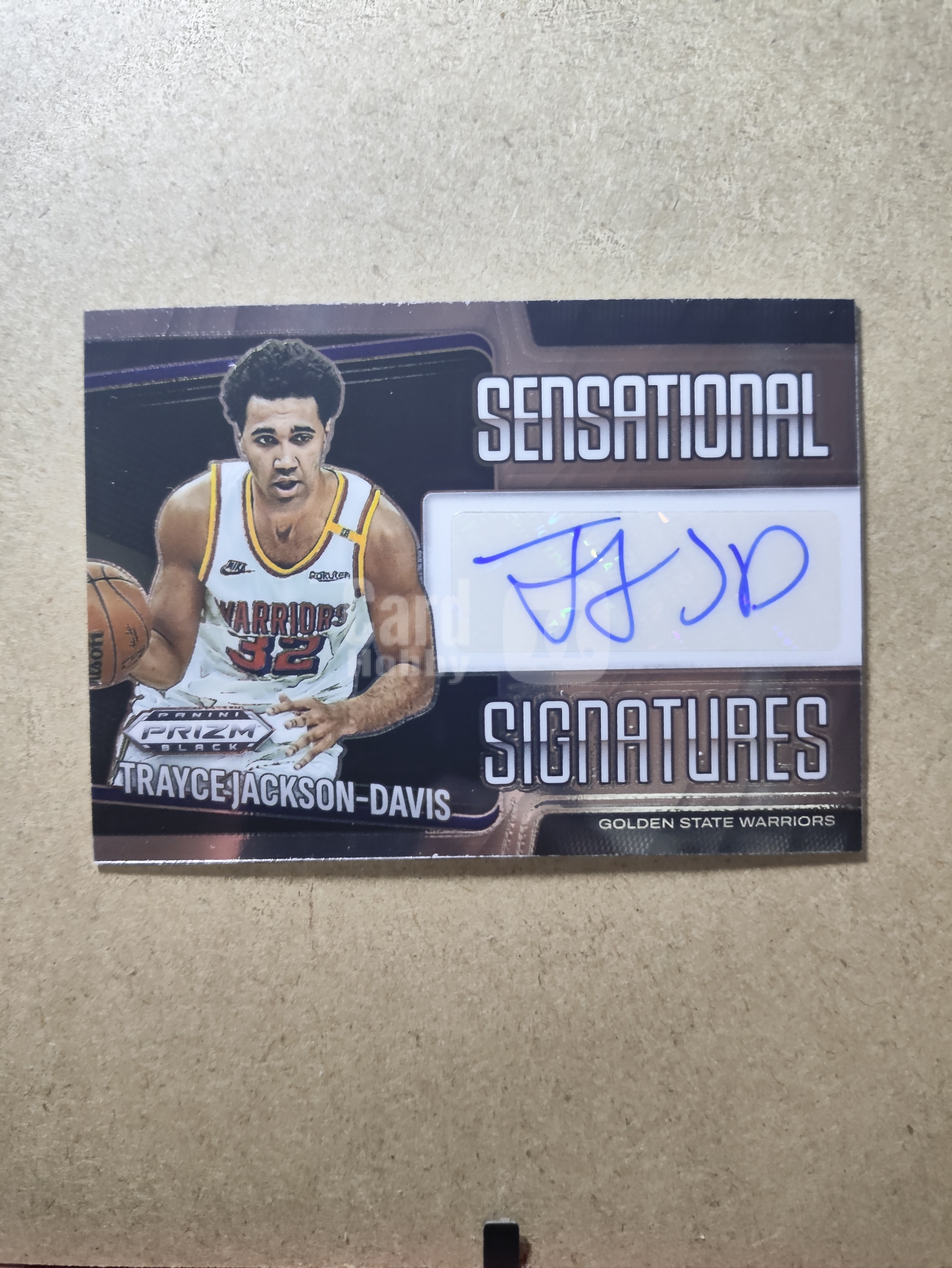 2024-25 Panini Prizm Black Trayce Jackson-Davis 特雷斯 杰克逊 戴维斯 PZ 签字贴签 TJD 土鸡蛋 SS签 金州勇士 卡品如图 收藏必备 未来可期