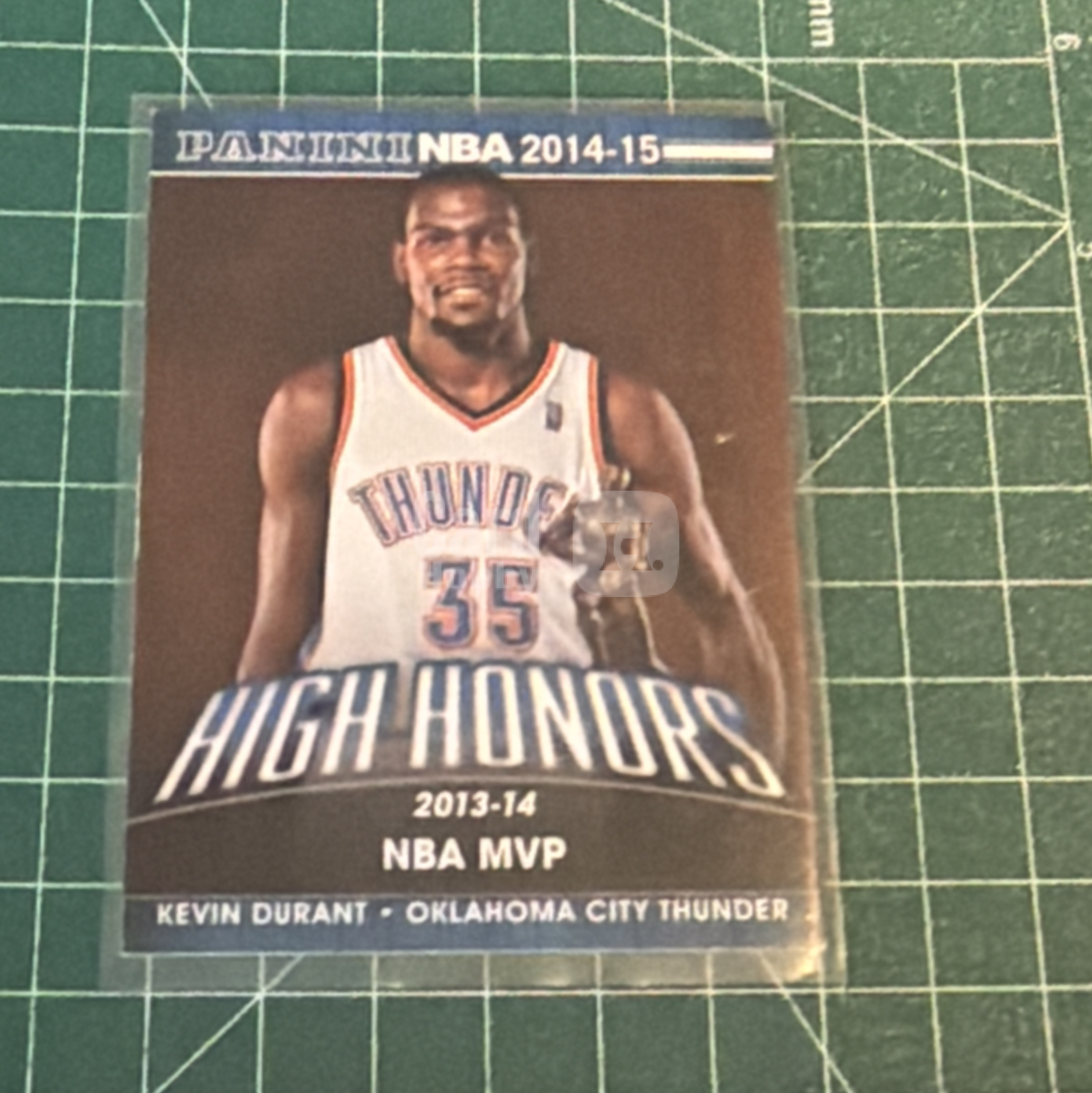 2014-15 Panini Americana Kevin Durant S.p.a. 凯文杜兰特 KD 死神 雷霆队 2013-14MVP捧杯特卡 荣誉特卡 十年老卡 绝版卡 稀有大比例 收藏必备