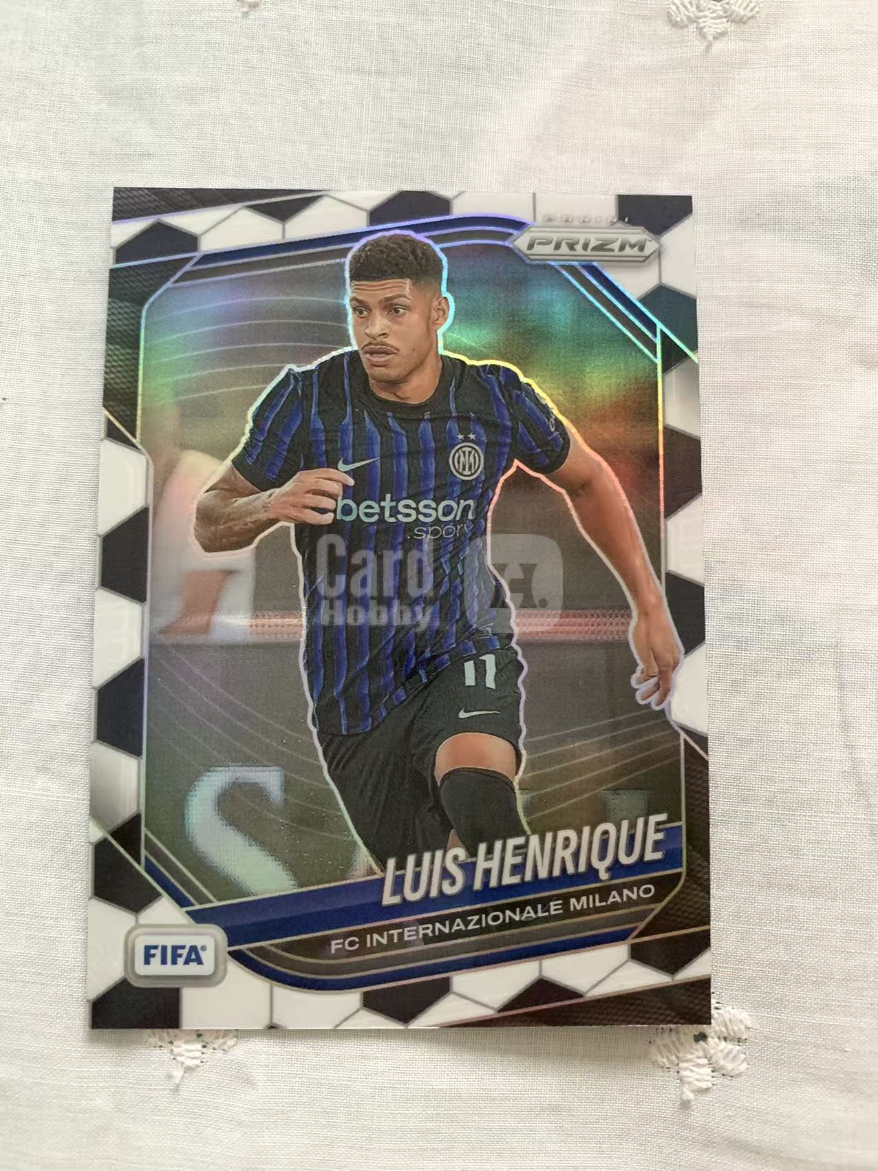 2025-26 Panini Prizm FIFA PZ 路易斯 恩里克 Luis Henrique 国际米兰 斑马折 黑白折 折射 收藏必备 威武
