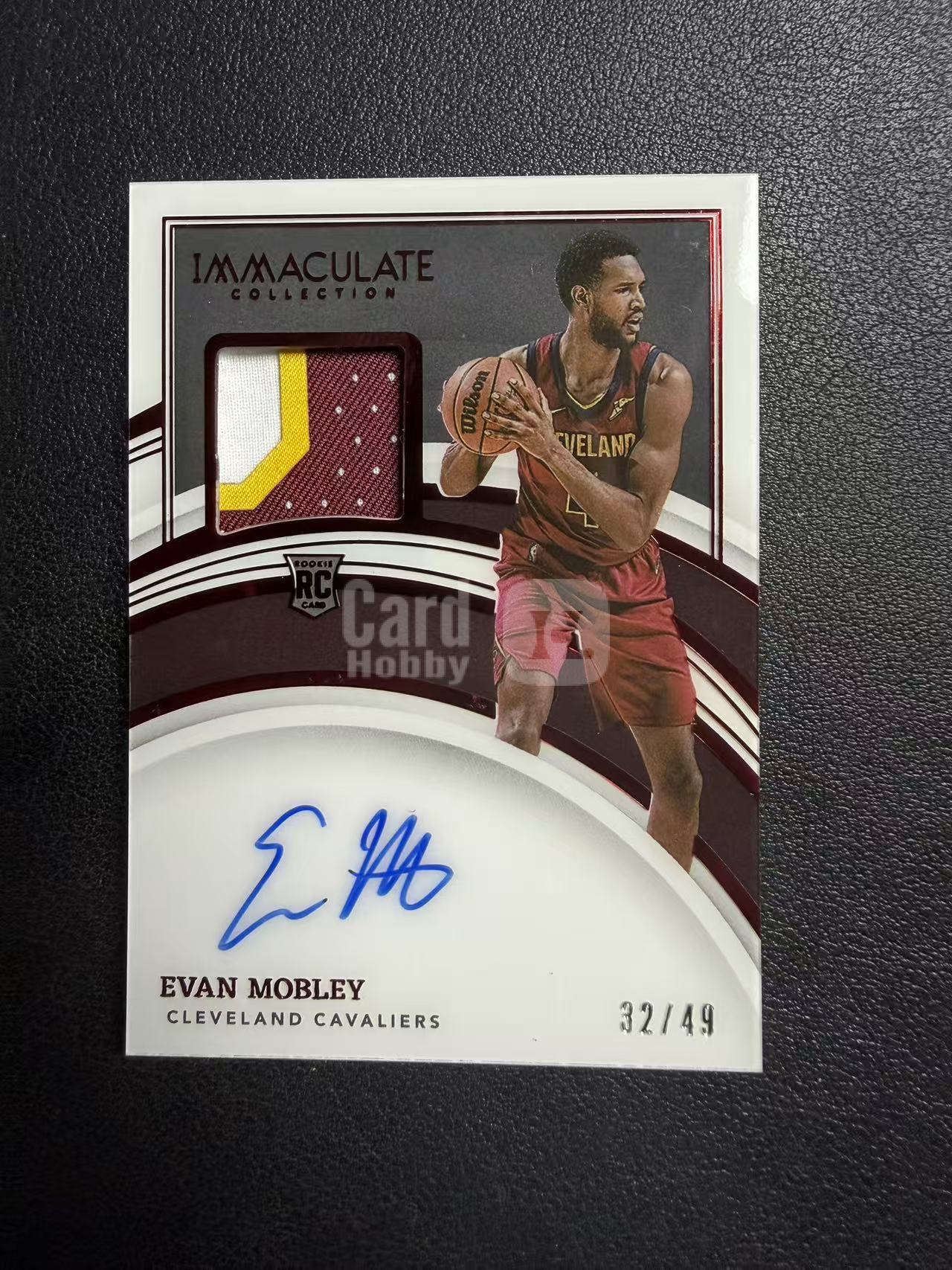 2021-22 Panini Immaculate Evan Mobley RC 爱咪咪 骑士 埃文 莫布利 新秀年 49编 卡签 三色 球衣 切割 卡品如图 榊