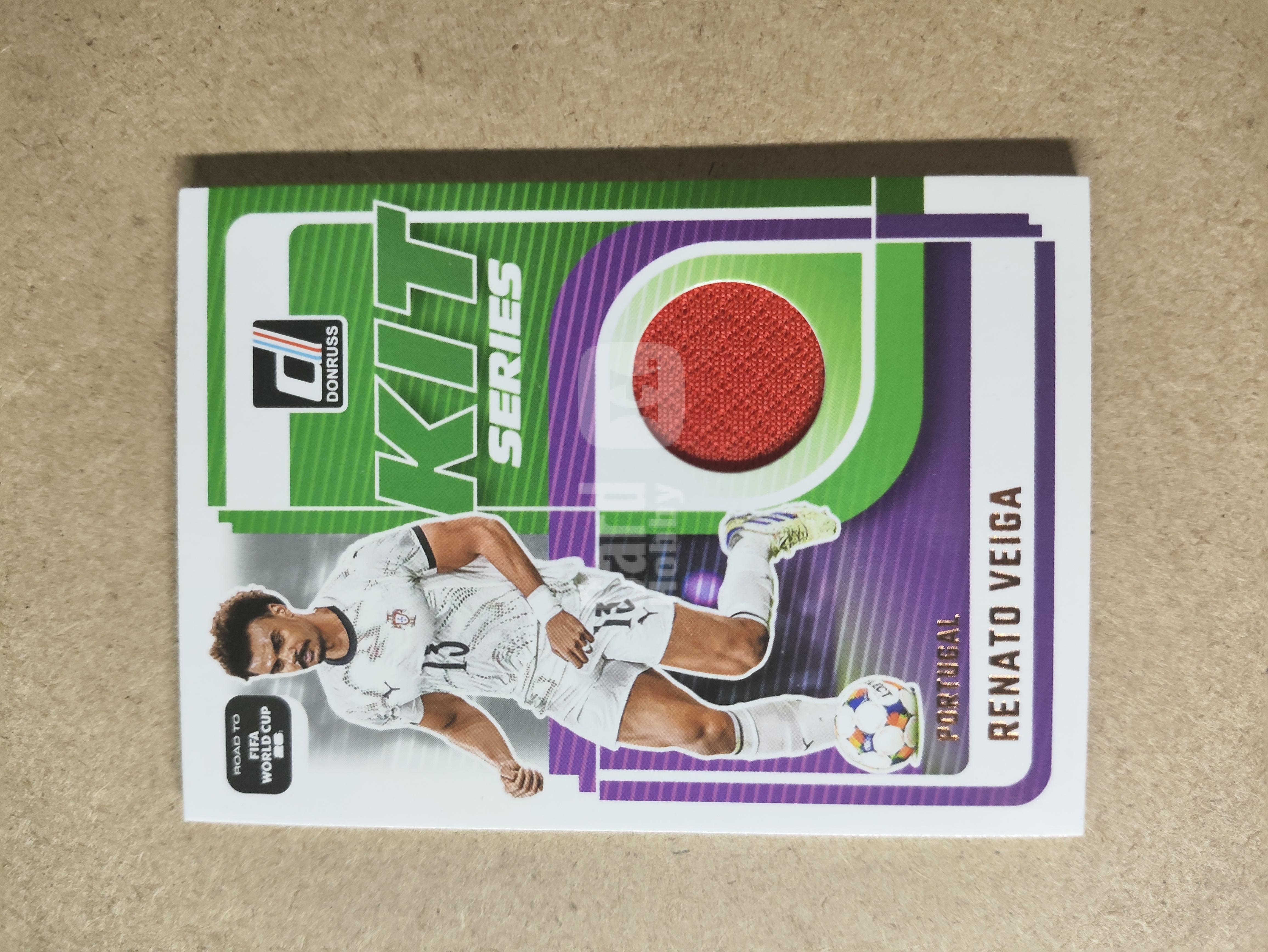 2025-26 Panini Donruss Road to World Cup Renato Veiga 杜蕾斯 世界杯之路 雷纳托·韦加 葡萄牙 patch物料切割 卡品如图
