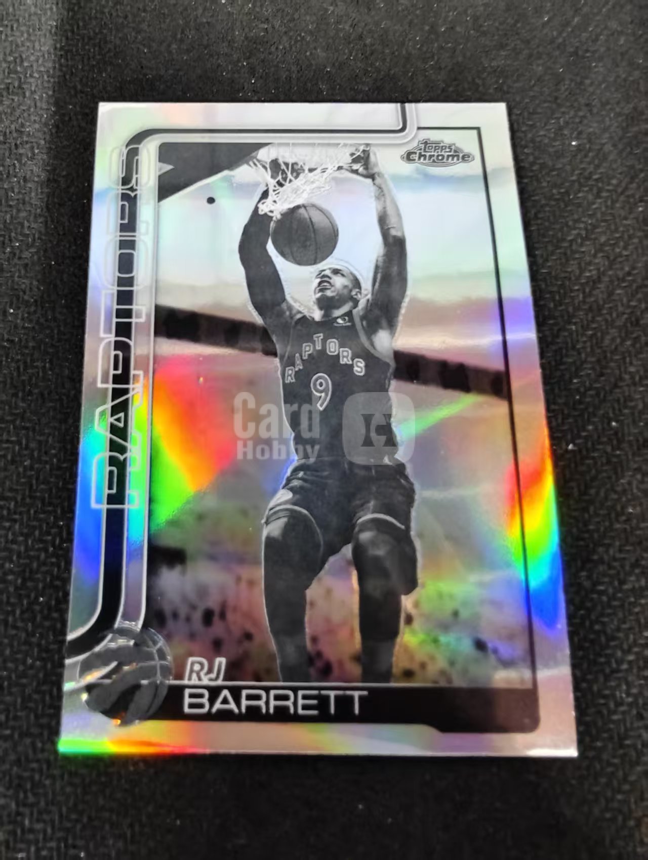 2026 Topps Chrome Update rj barrett 猛龙 rj 巴雷特 黑白折 TCU 划痕 边角瑕疵 #73